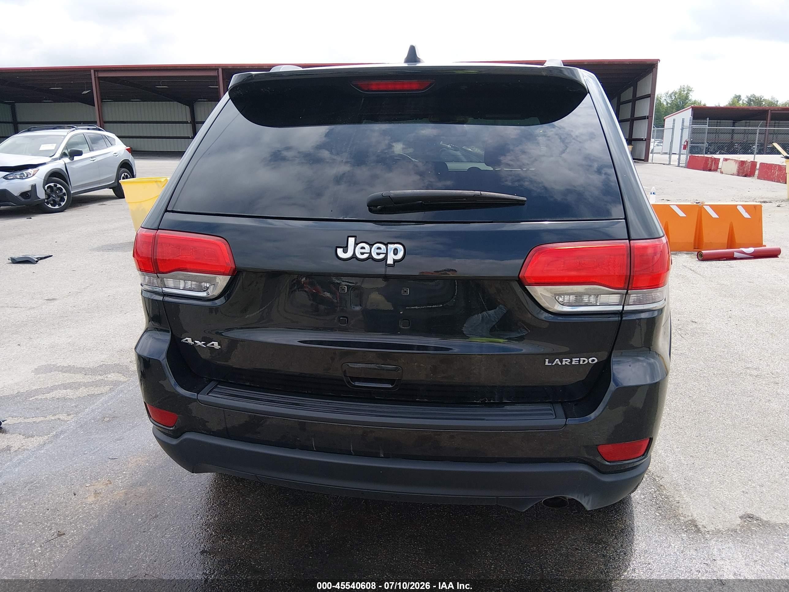 2014 Jeep Grand Cherokee Laredo Black vin: 1C4RJFAG1EC110676