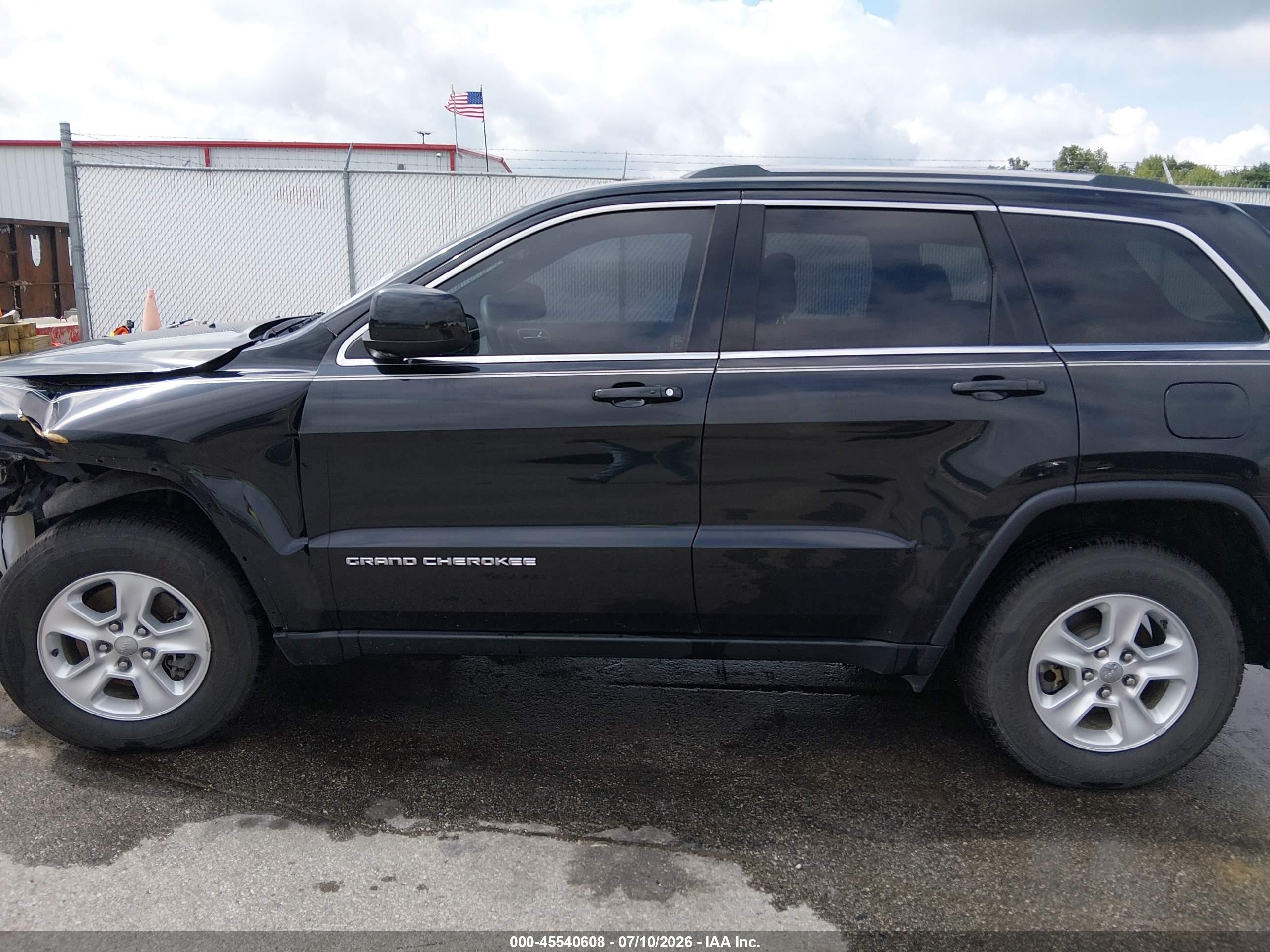 2014 Jeep Grand Cherokee Laredo Black vin: 1C4RJFAG1EC110676
