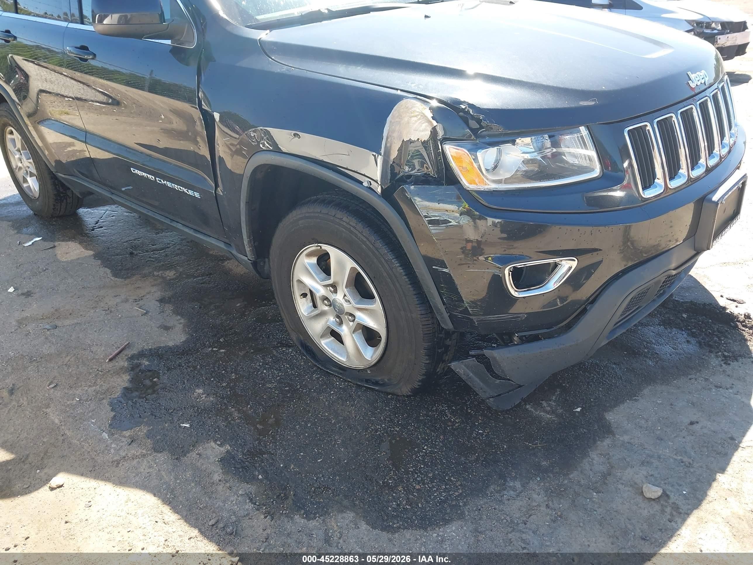 2014 Jeep Grand Cherokee Laredo Black vin: 1C4RJFAG1EC131527