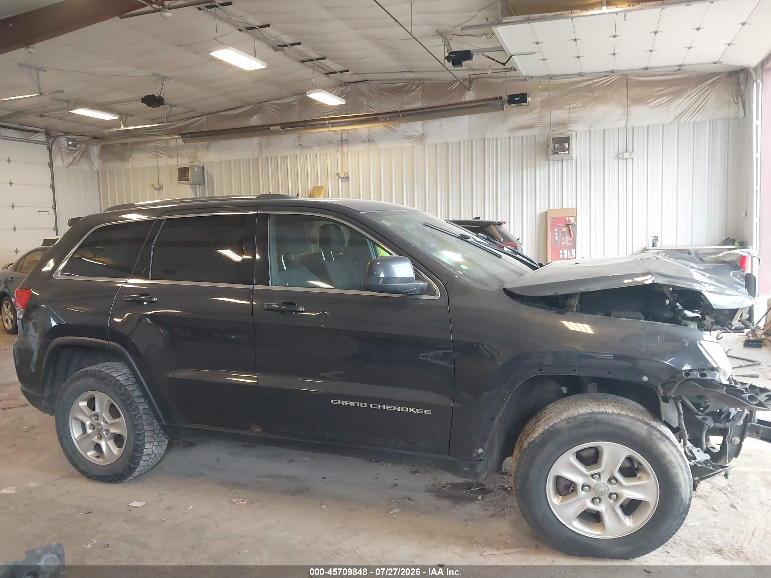 2014 Jeep Grand Cherokee Laredo Black vin: 1C4RJFAG1EC209028
