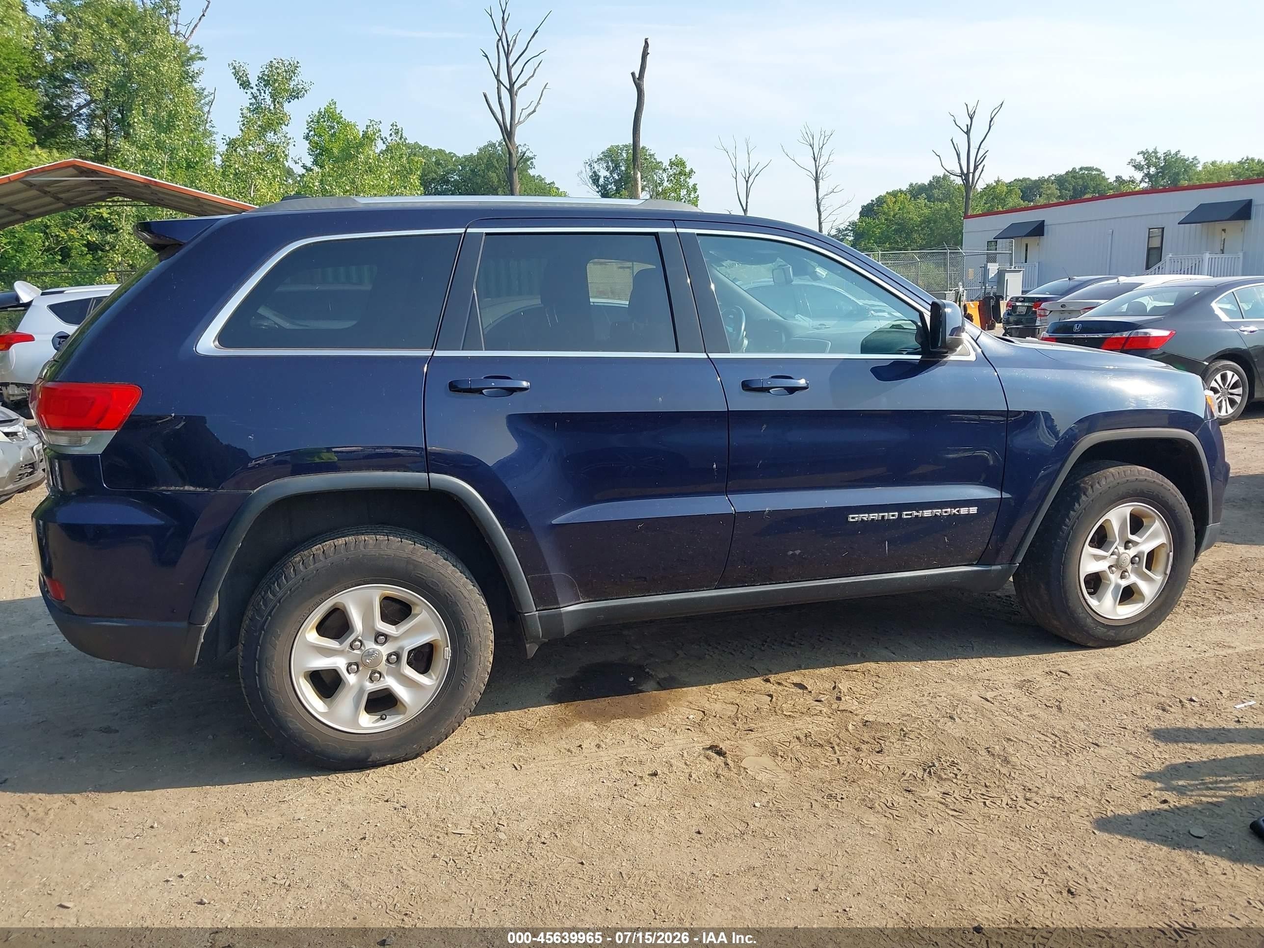 2014 Jeep Grand Cherokee Laredo Dark Blue vin: 1C4RJFAG1EC242241