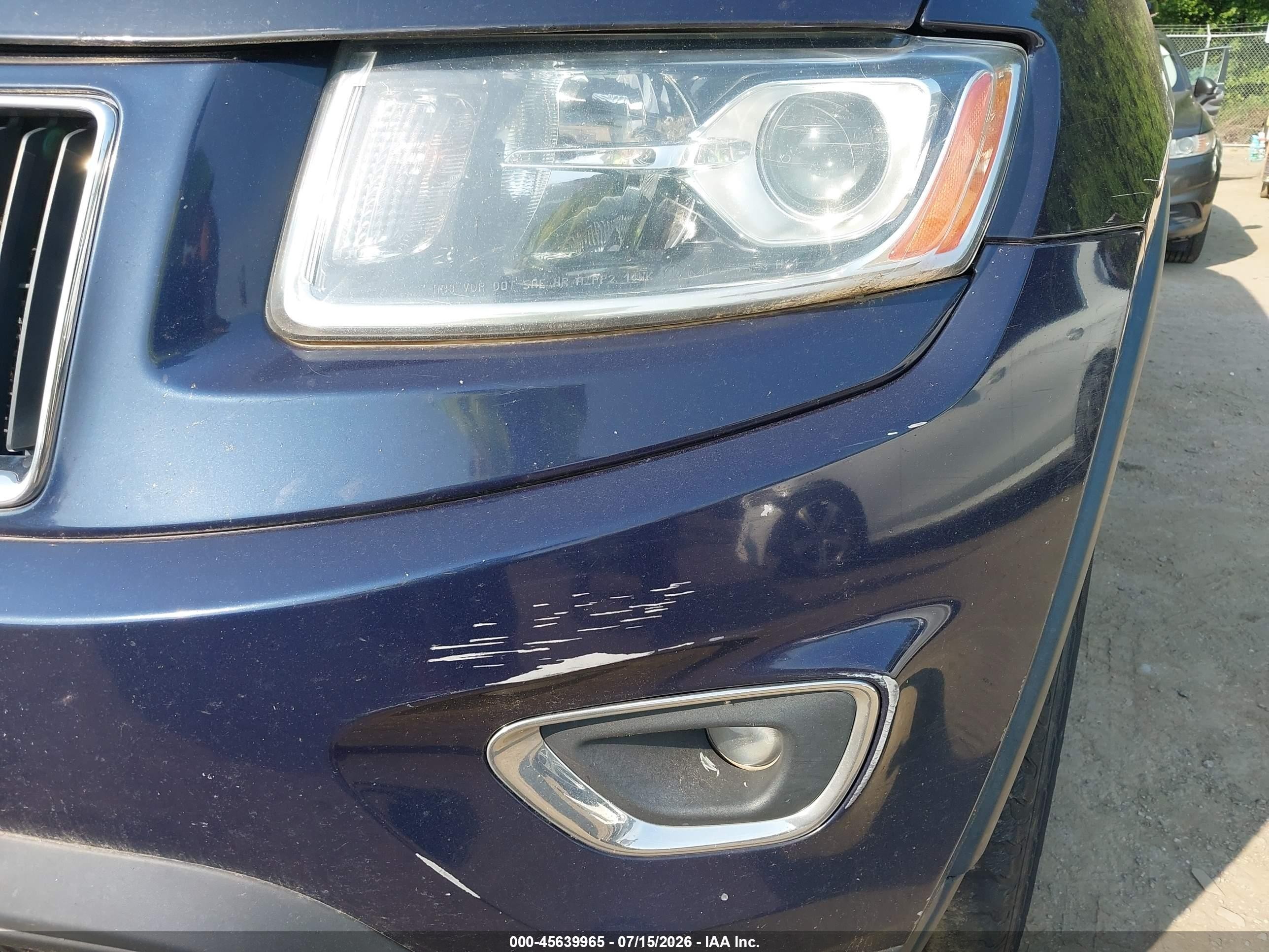 2014 Jeep Grand Cherokee Laredo Dark Blue vin: 1C4RJFAG1EC242241