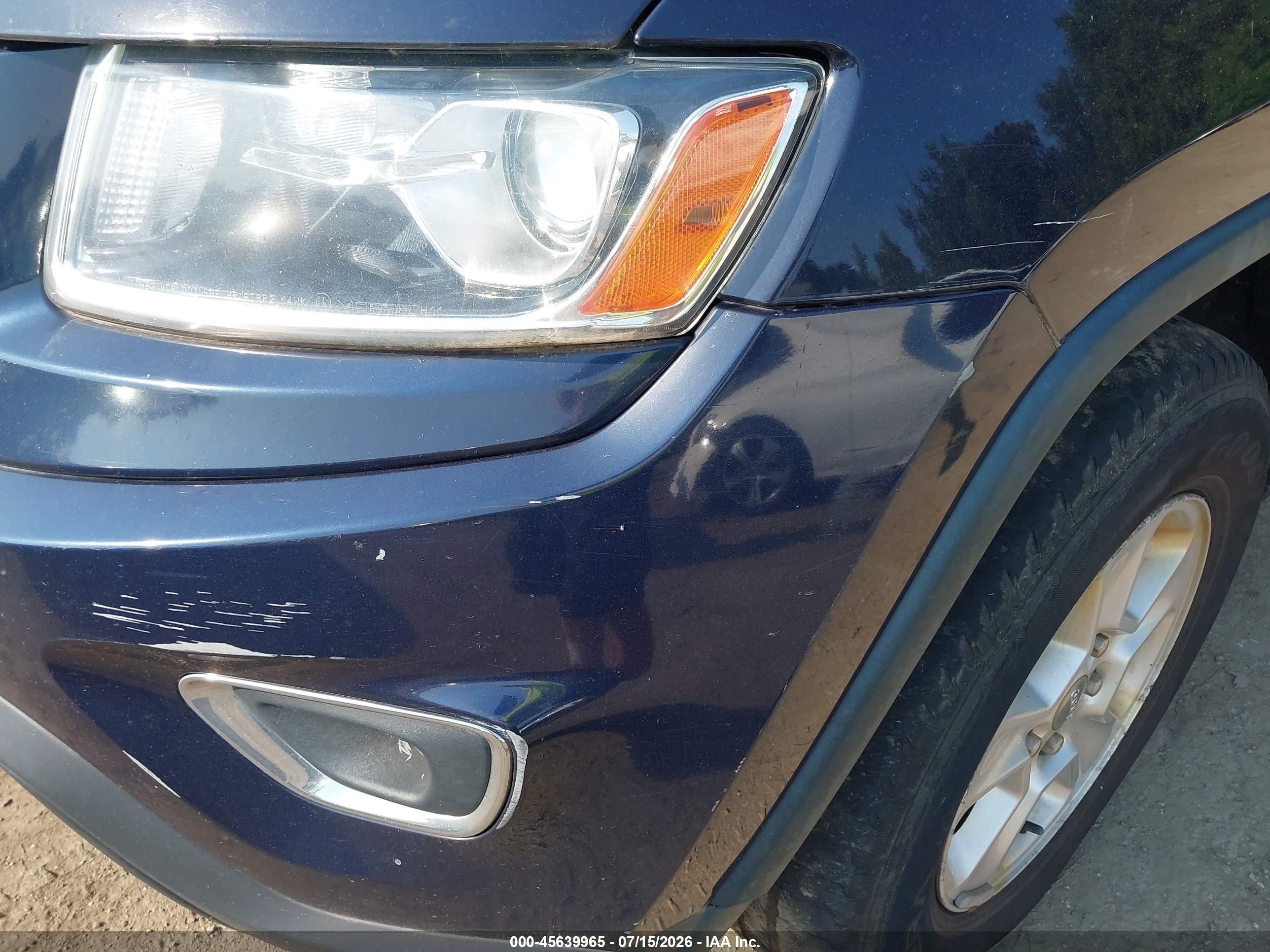 2014 Jeep Grand Cherokee Laredo Dark Blue vin: 1C4RJFAG1EC242241