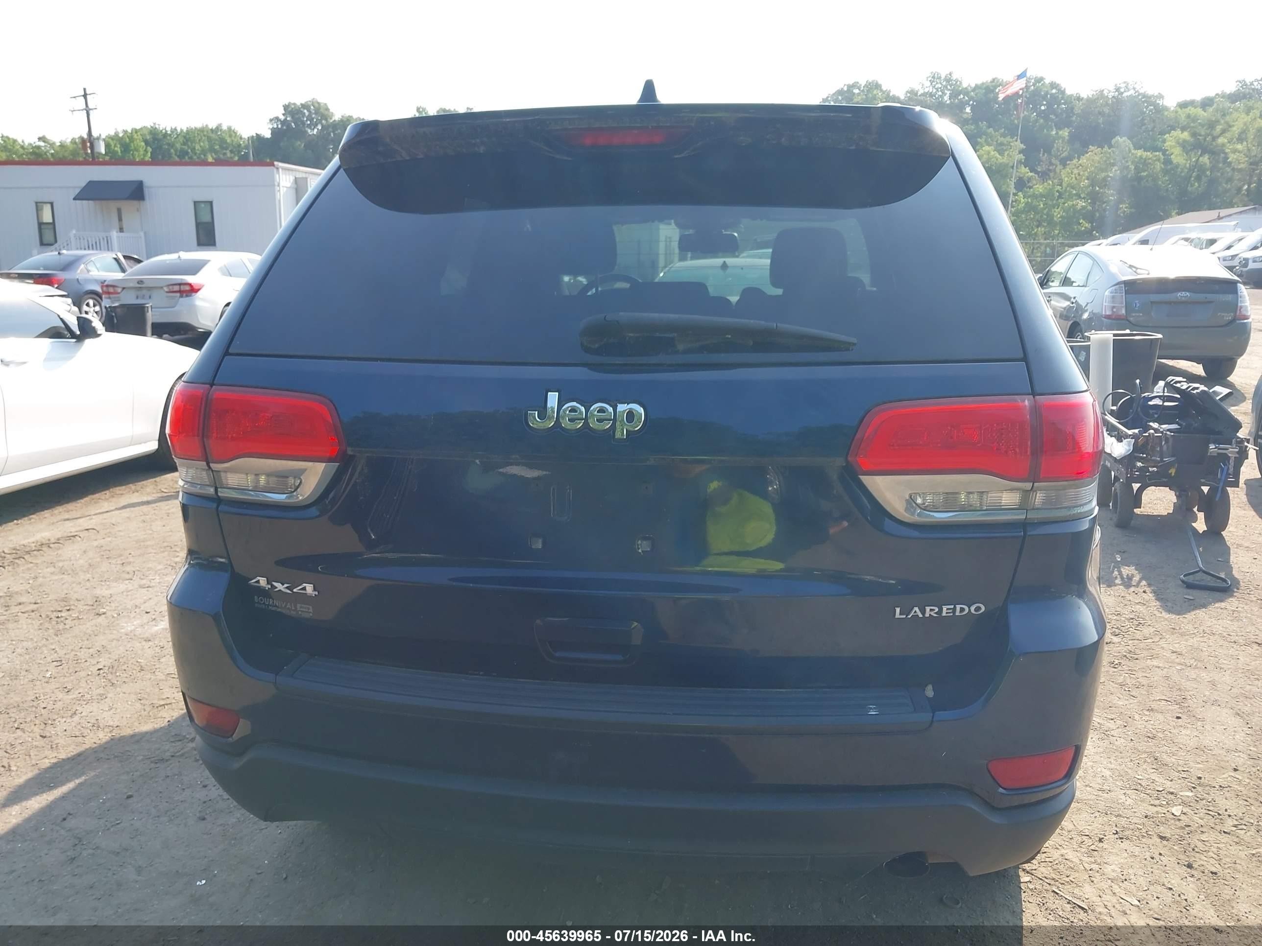 2014 Jeep Grand Cherokee Laredo Dark Blue vin: 1C4RJFAG1EC242241