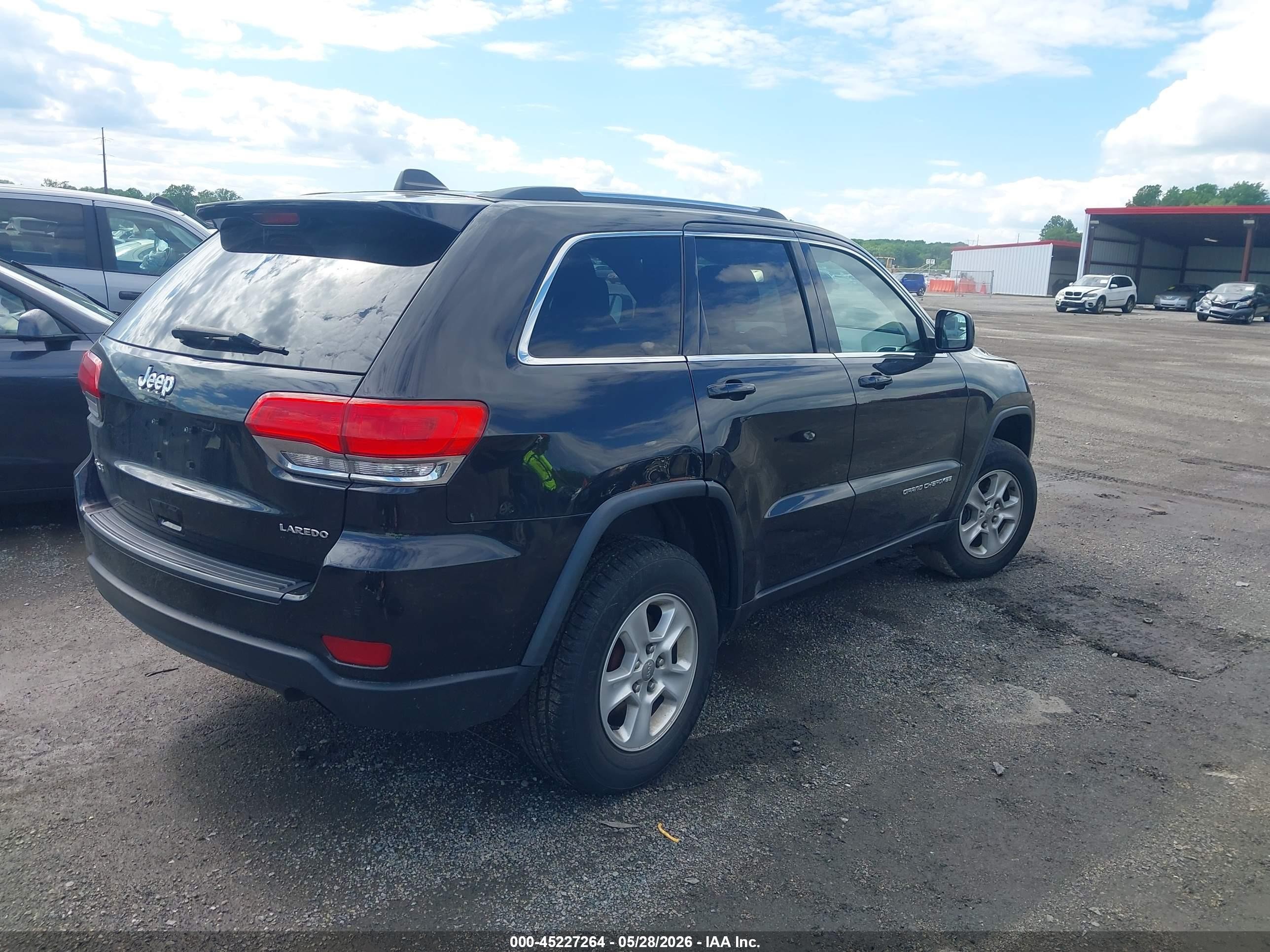 2014 Jeep Grand Cherokee Laredo Black vin: 1C4RJFAG1EC407916