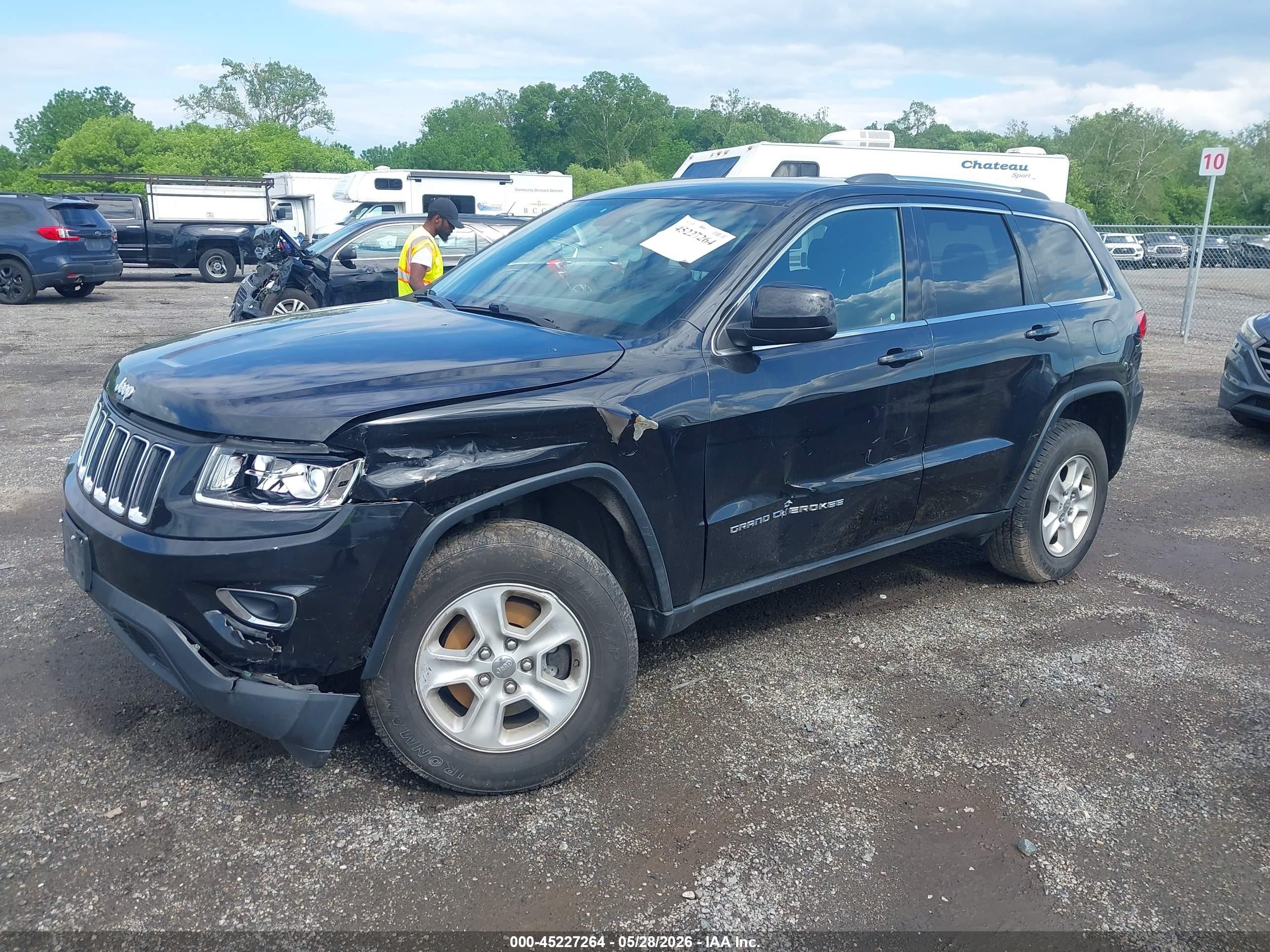 2014 Jeep Grand Cherokee Laredo Black vin: 1C4RJFAG1EC407916