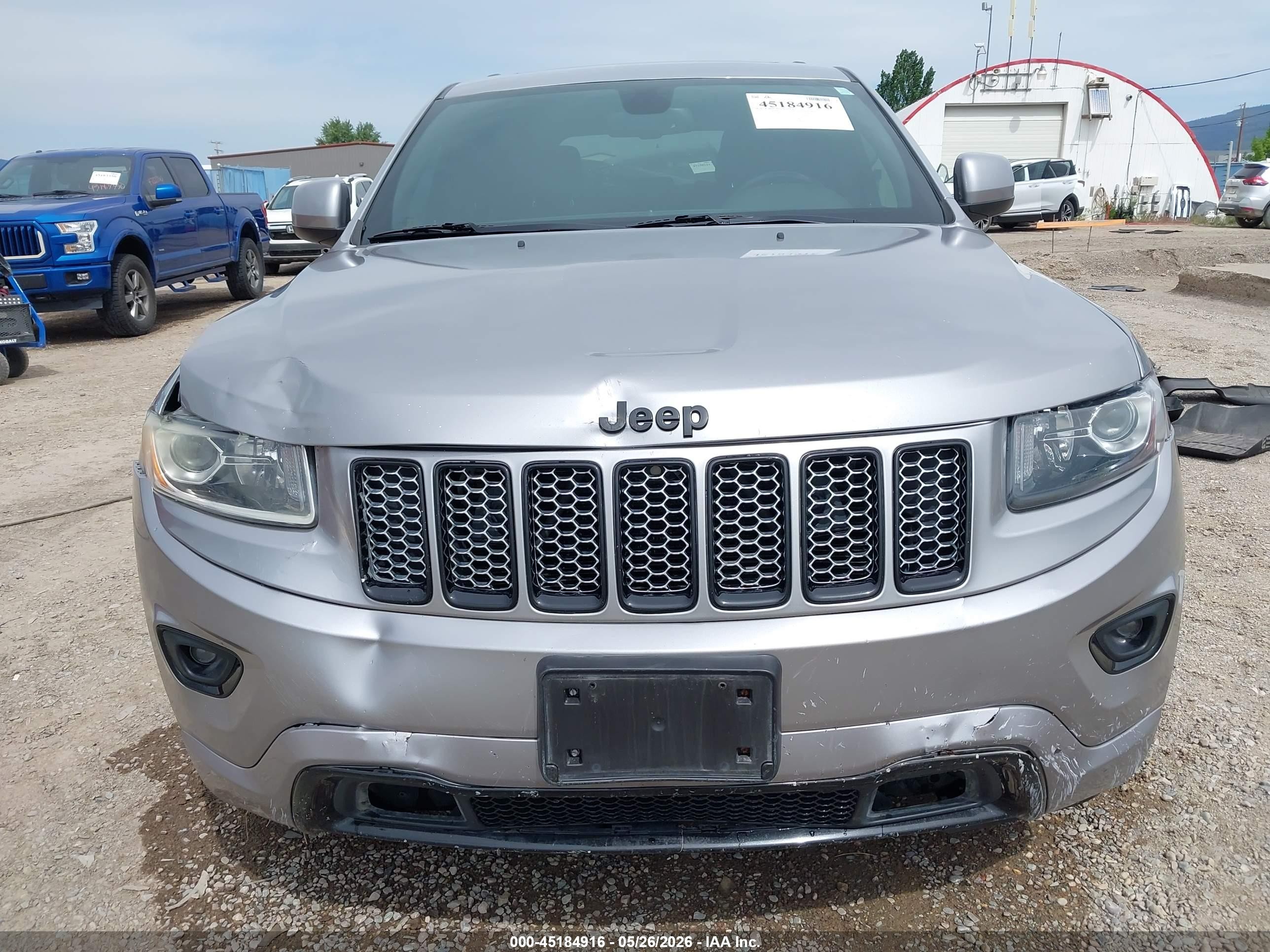 2014 Jeep Grand Cherokee Altitude Silver vin: 1C4RJFAG1EC478856