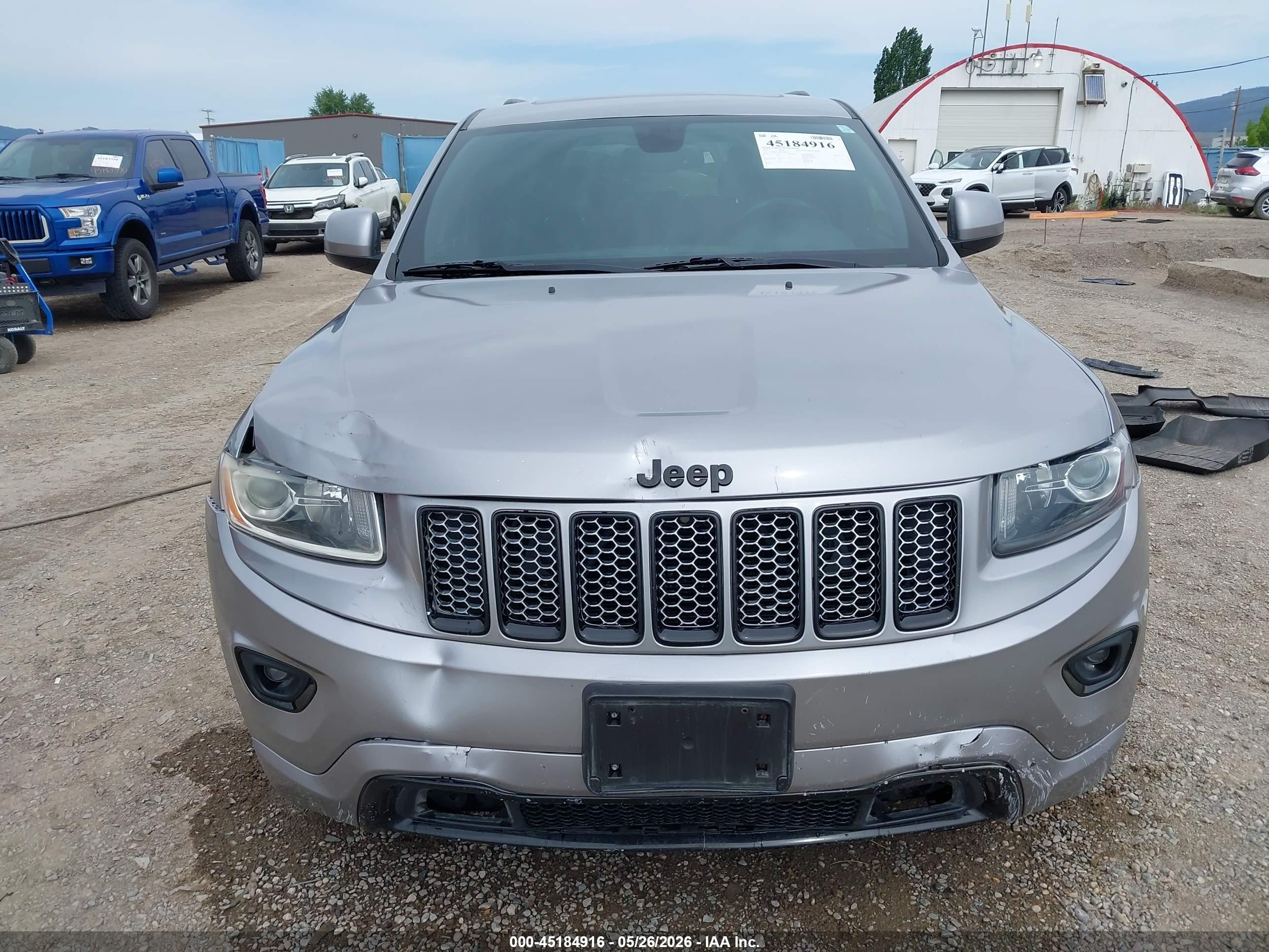 2014 Jeep Grand Cherokee Altitude Silver vin: 1C4RJFAG1EC478856