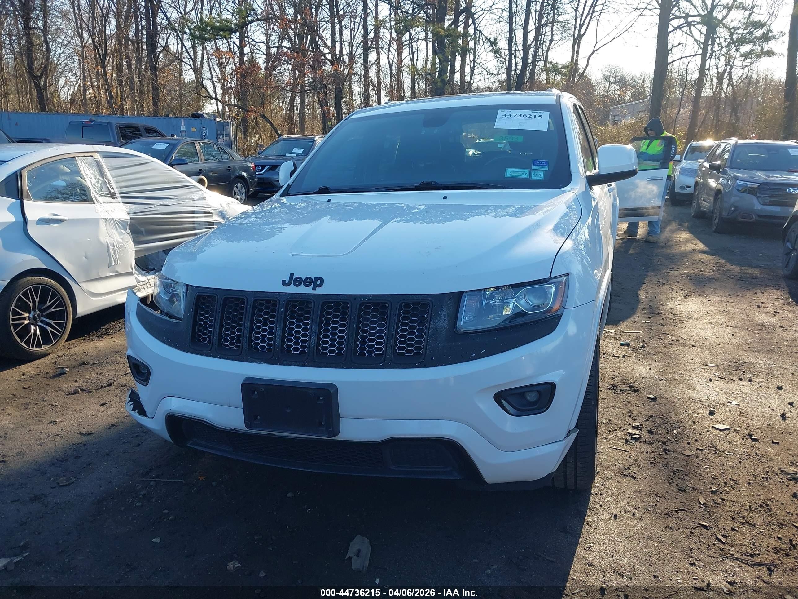 2014 Jeep Grand Cherokee Altitude White vin: 1C4RJFAG1EC527327