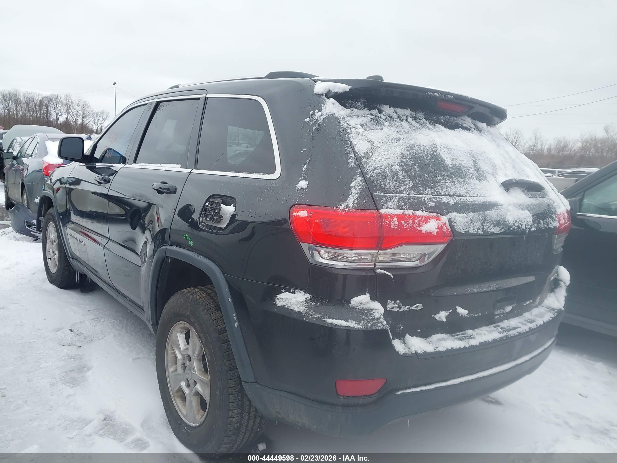 2015 Jeep Grand Cherokee Laredo Black vin: 1C4RJFAG1FC129469