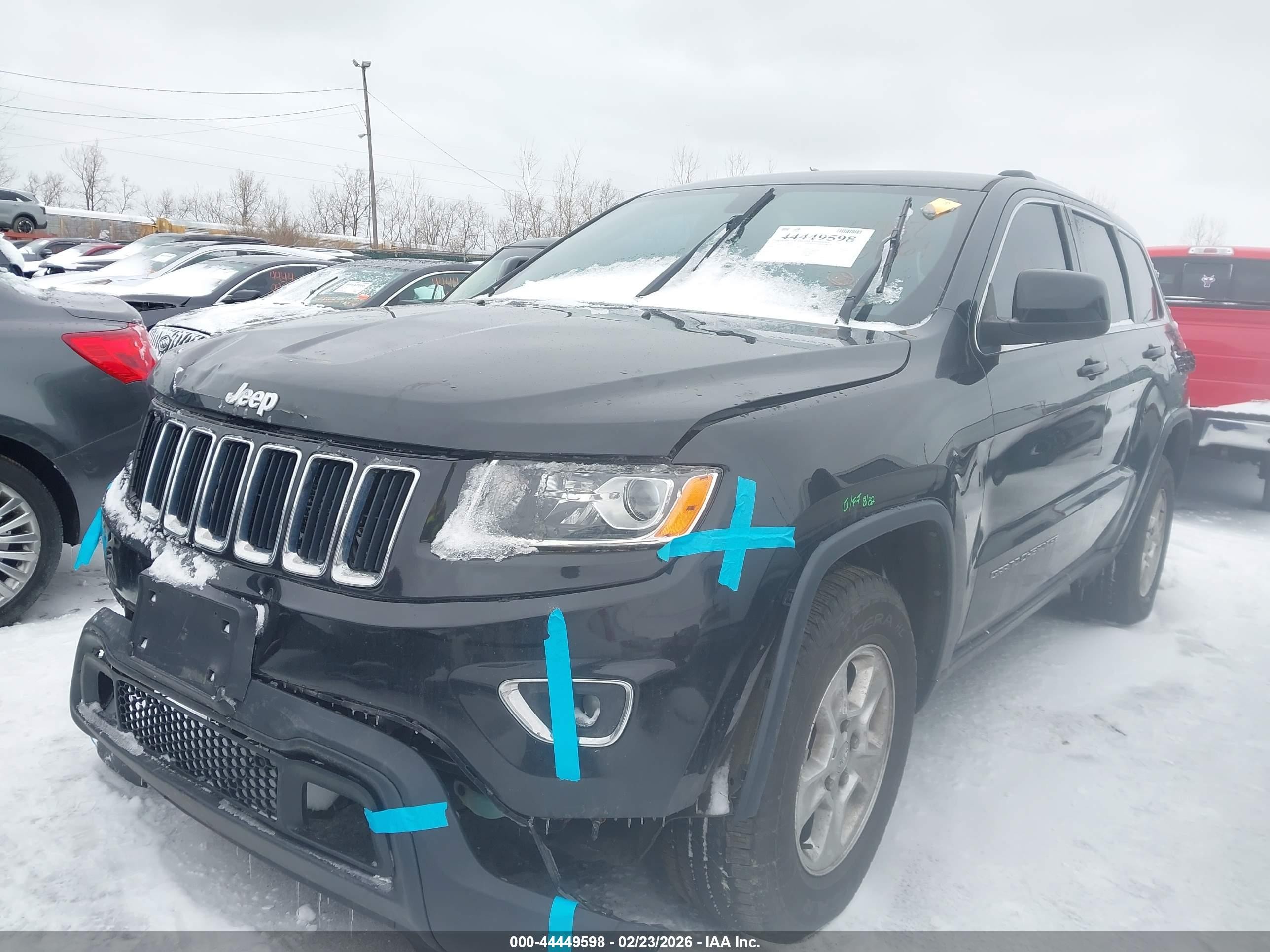 2015 Jeep Grand Cherokee Laredo Black vin: 1C4RJFAG1FC129469