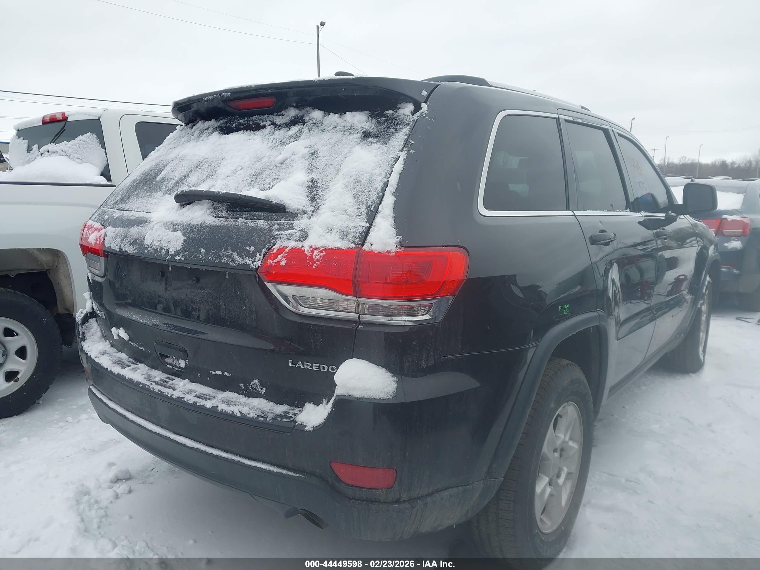 2015 Jeep Grand Cherokee Laredo Black vin: 1C4RJFAG1FC129469