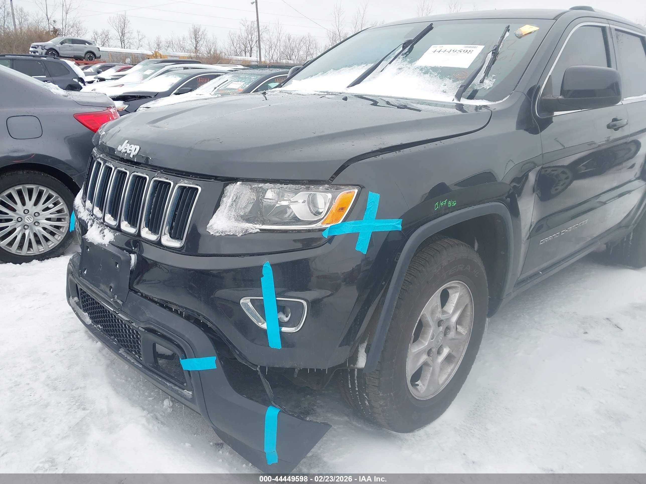 2015 Jeep Grand Cherokee Laredo Black vin: 1C4RJFAG1FC129469