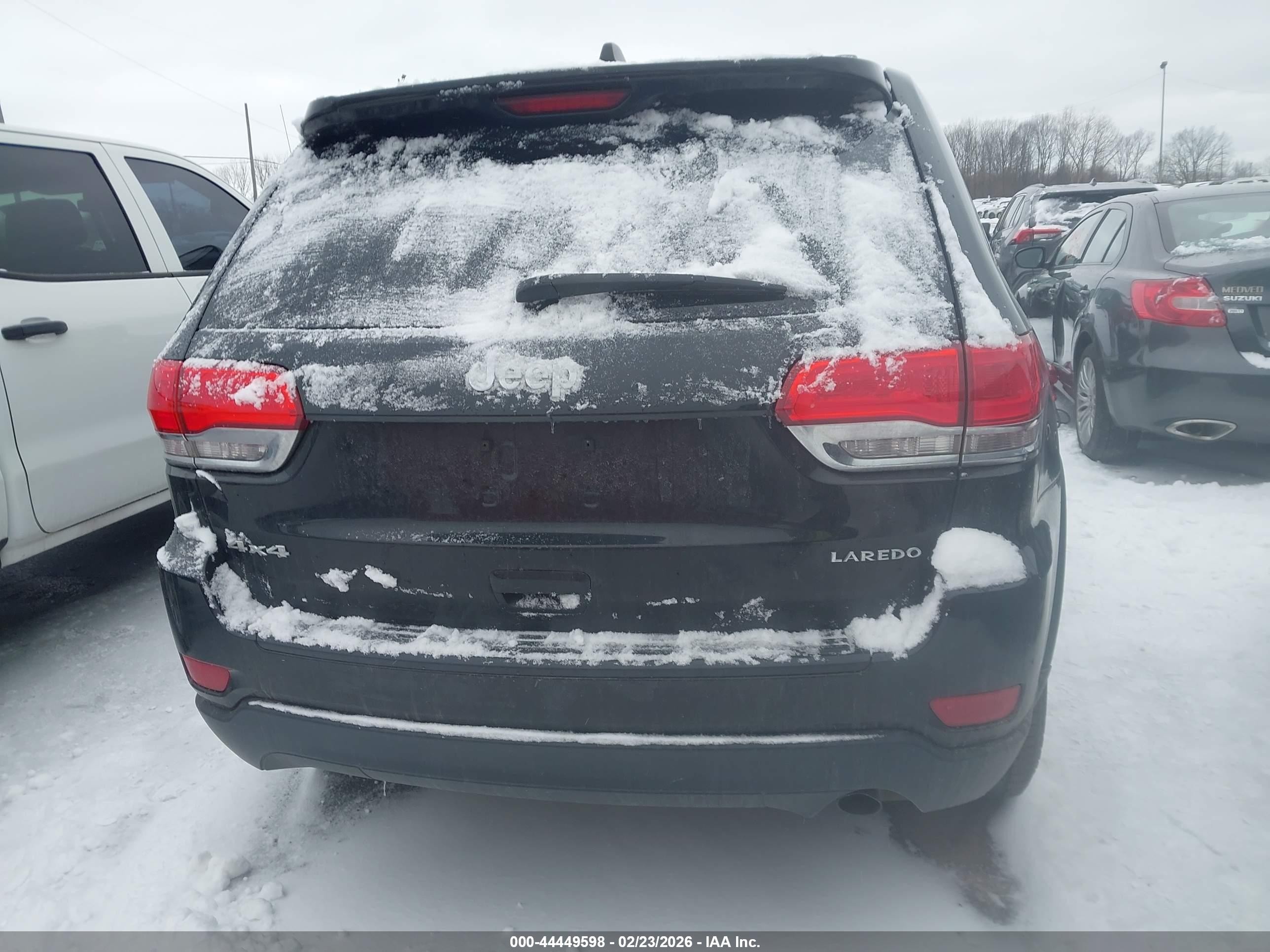 2015 Jeep Grand Cherokee Laredo Black vin: 1C4RJFAG1FC129469