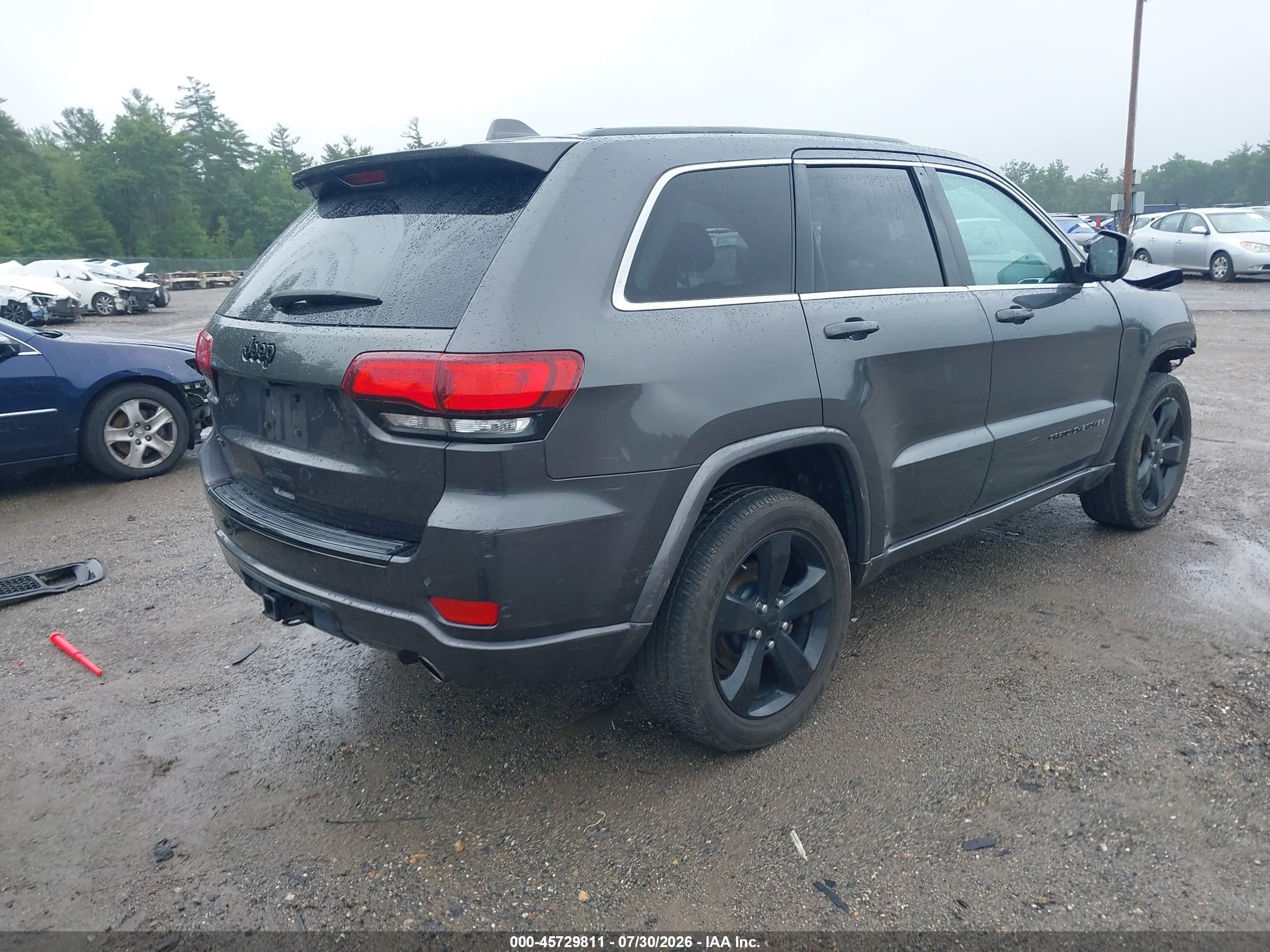 2015 Jeep Grand Cherokee Altitude Gray vin: 1C4RJFAG1FC150256