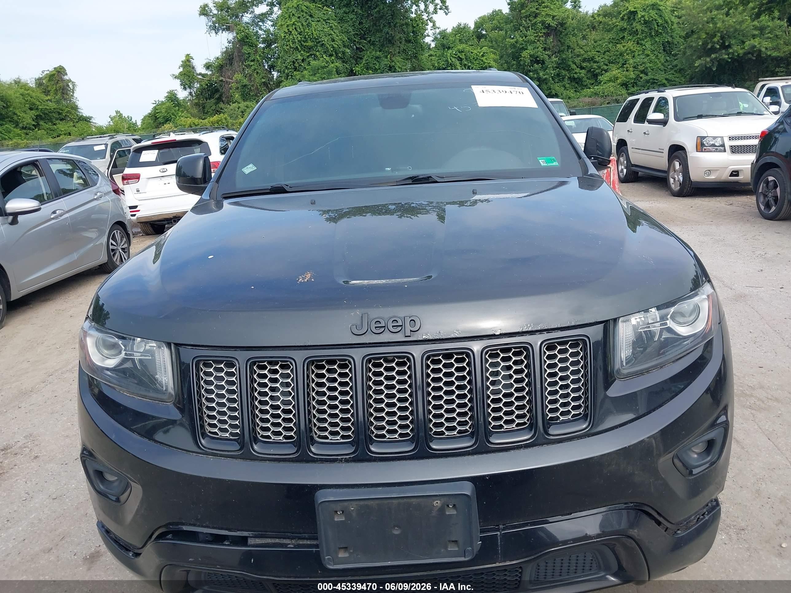2015 Jeep Grand Cherokee Altitude Black vin: 1C4RJFAG1FC211072