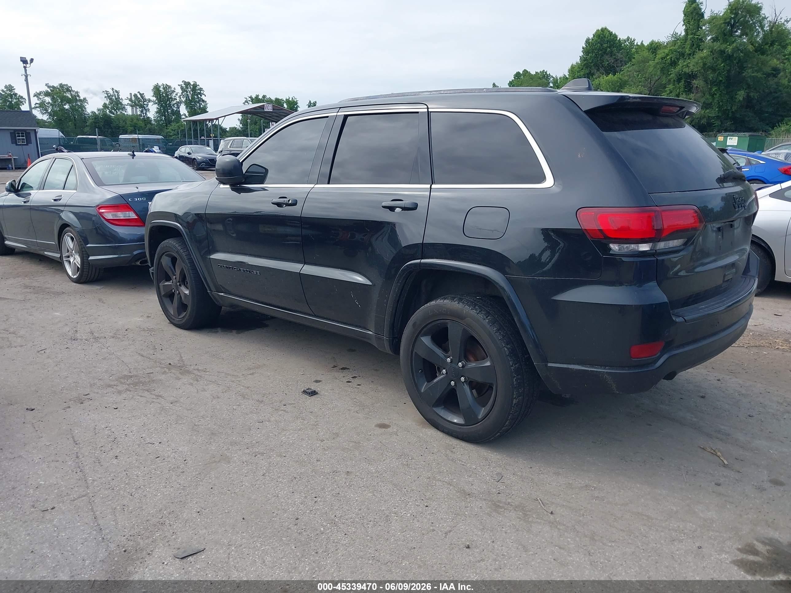 2015 Jeep Grand Cherokee Altitude Black vin: 1C4RJFAG1FC211072