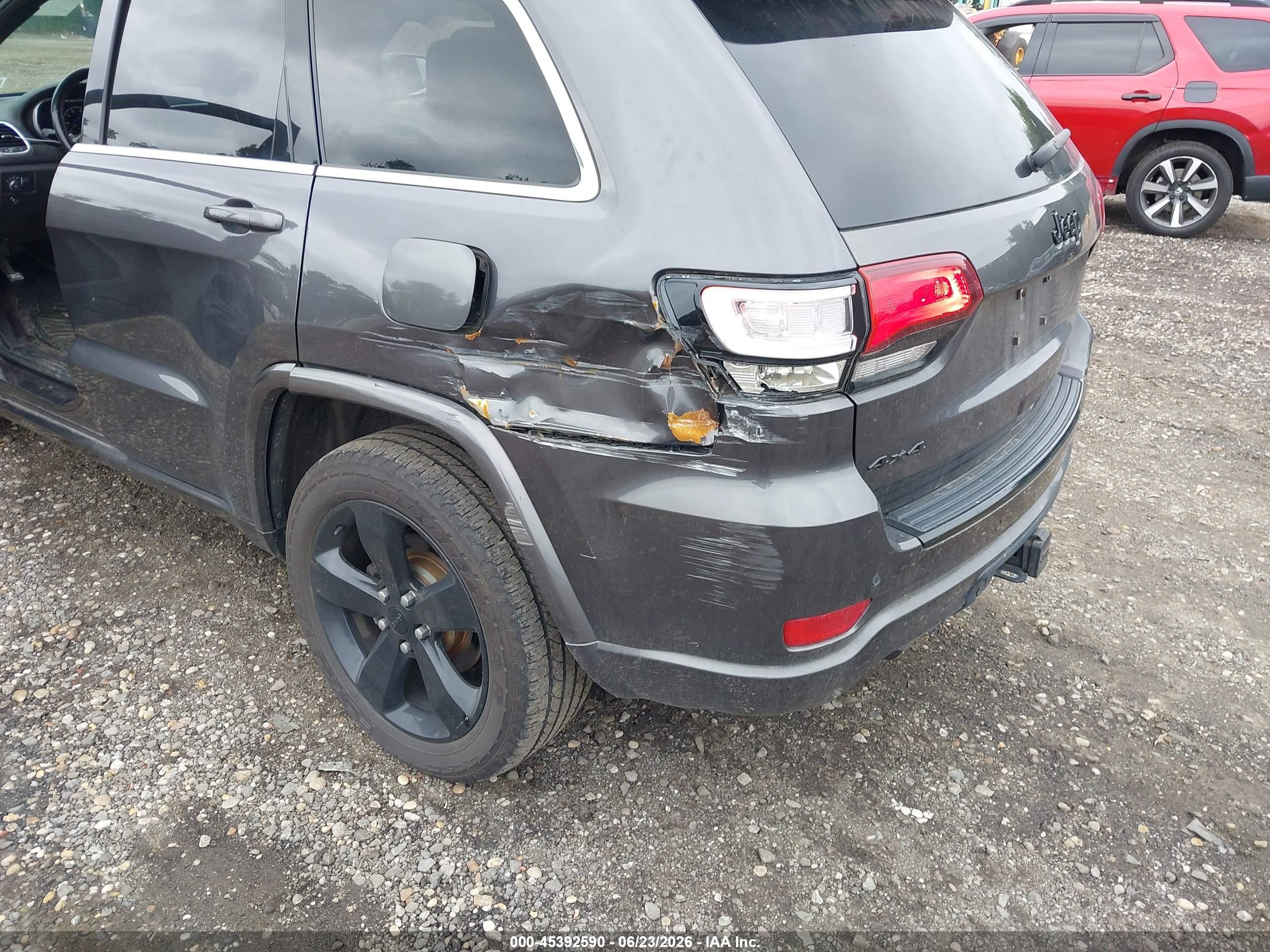2015 Jeep Grand Cherokee Altitude Gray vin: 1C4RJFAG1FC224887