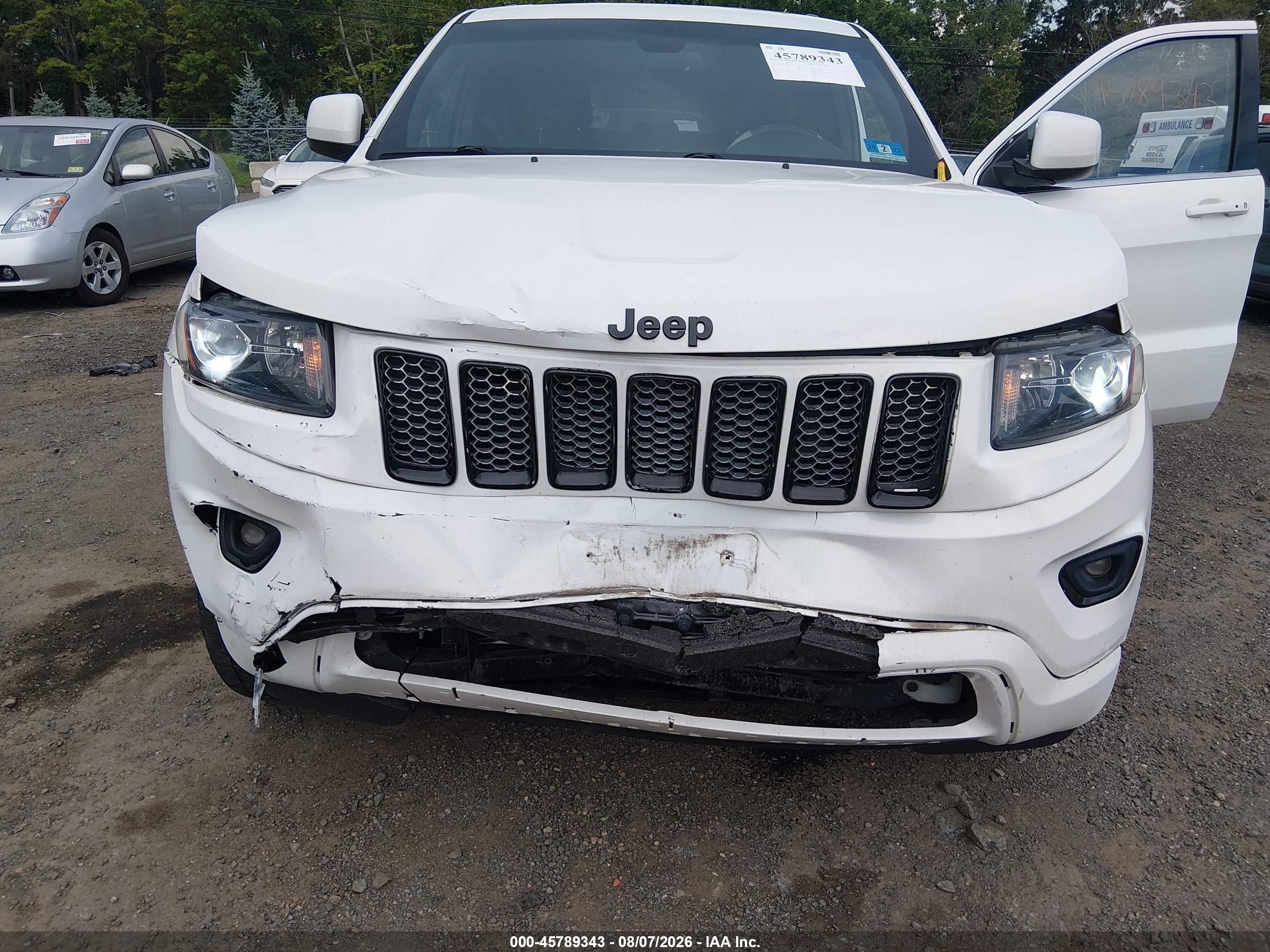 2015 Jeep Grand Cherokee Altitude White vin: 1C4RJFAG1FC226333