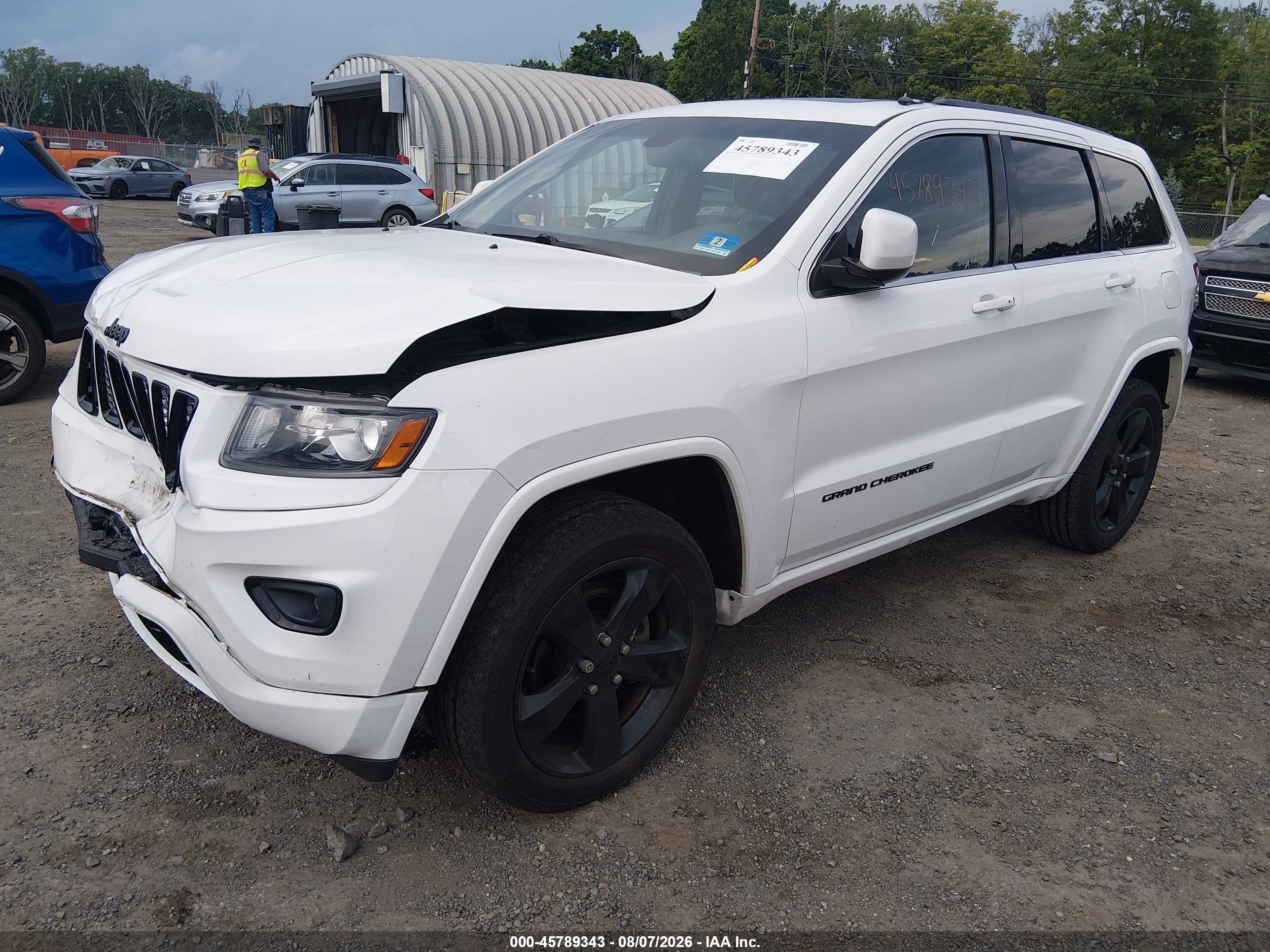2015 Jeep Grand Cherokee Altitude White vin: 1C4RJFAG1FC226333