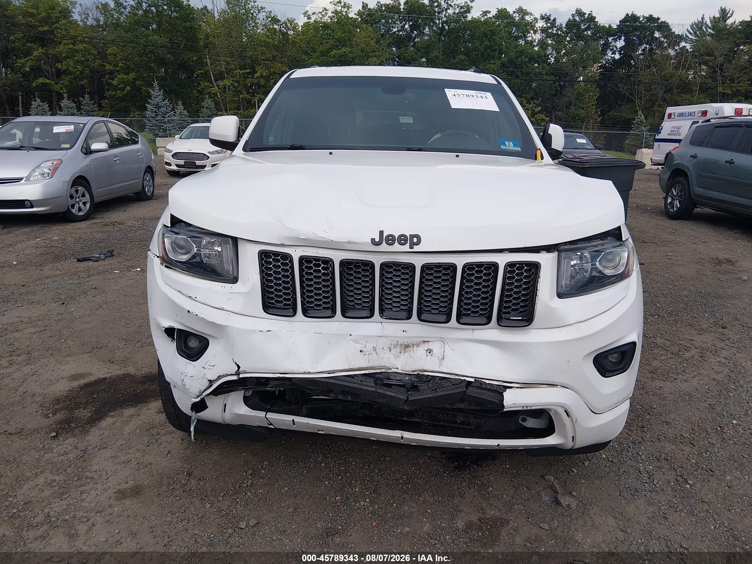 2015 Jeep Grand Cherokee Altitude White vin: 1C4RJFAG1FC226333
