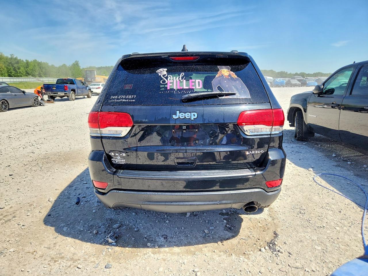 2015 Jeep Grand Cherokee Laredo Black vin: 1C4RJFAG1FC234996
