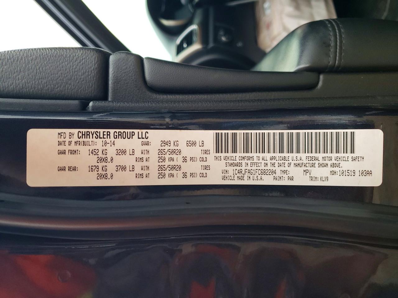 2015 Jeep Grand Cherokee Laredo Gray vin: 1C4RJFAG1FC682204