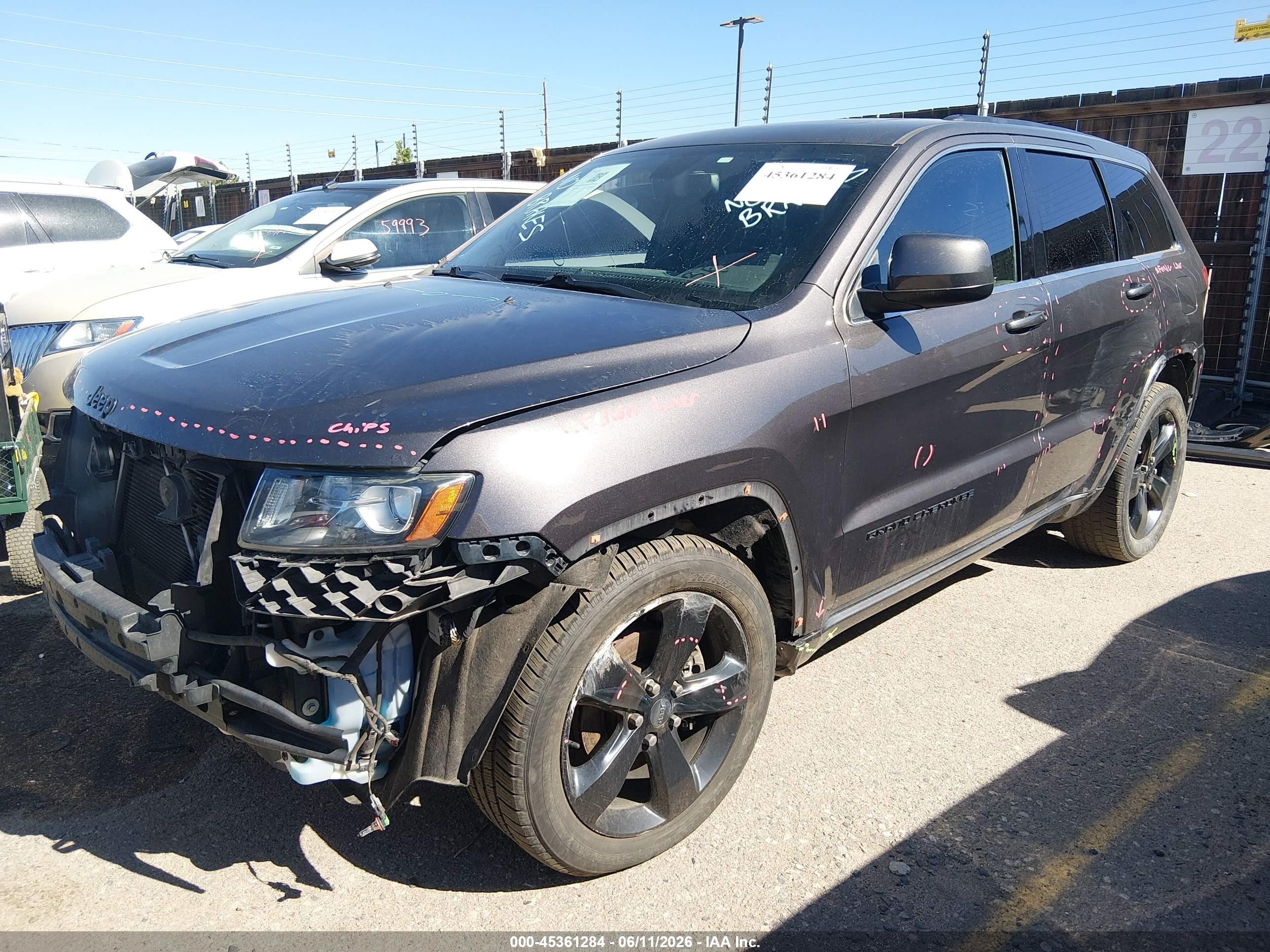 2015 Jeep Grand Cherokee Altitude Beige vin: 1C4RJFAG1FC776115