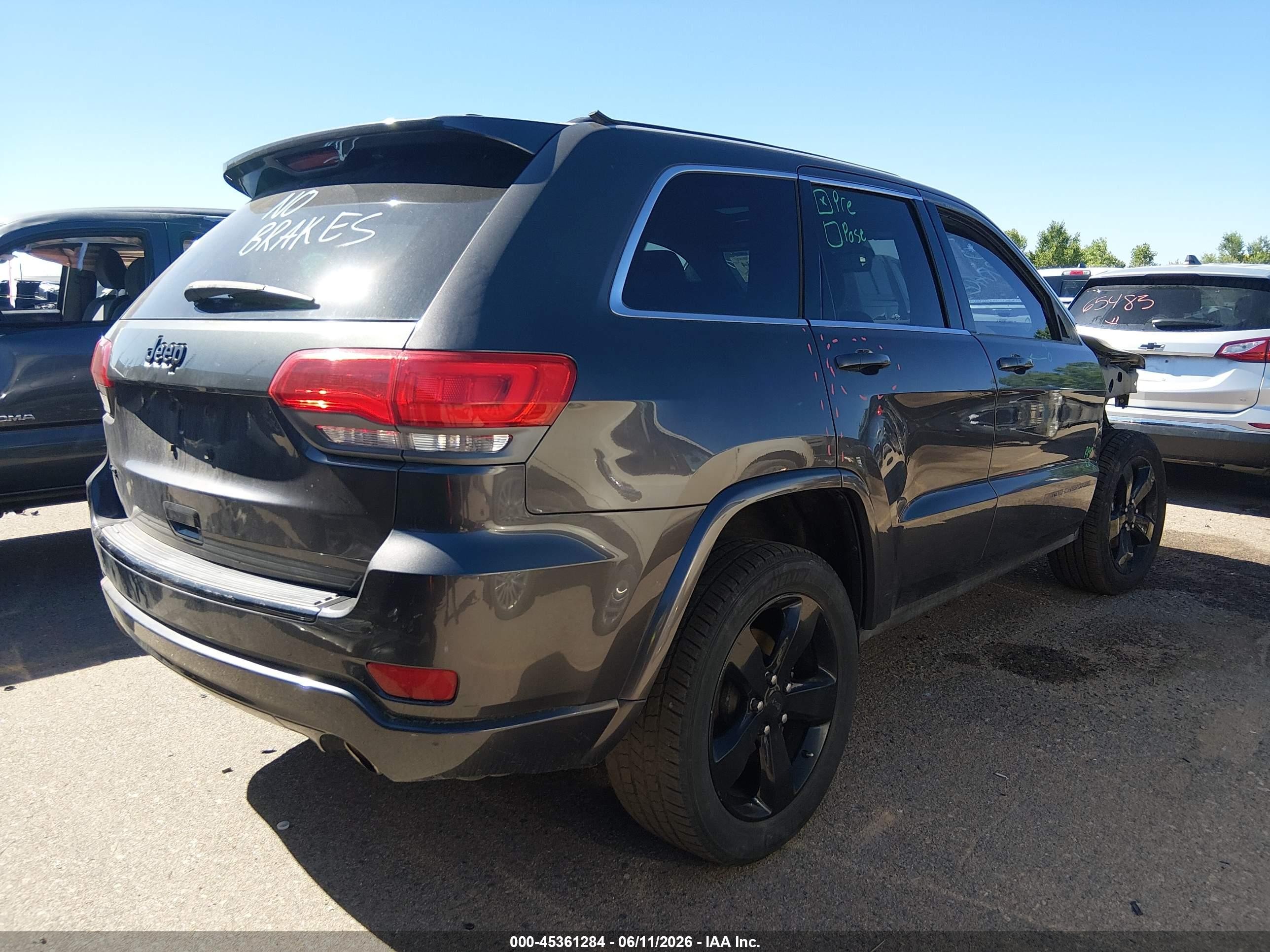 2015 Jeep Grand Cherokee Altitude Beige vin: 1C4RJFAG1FC776115