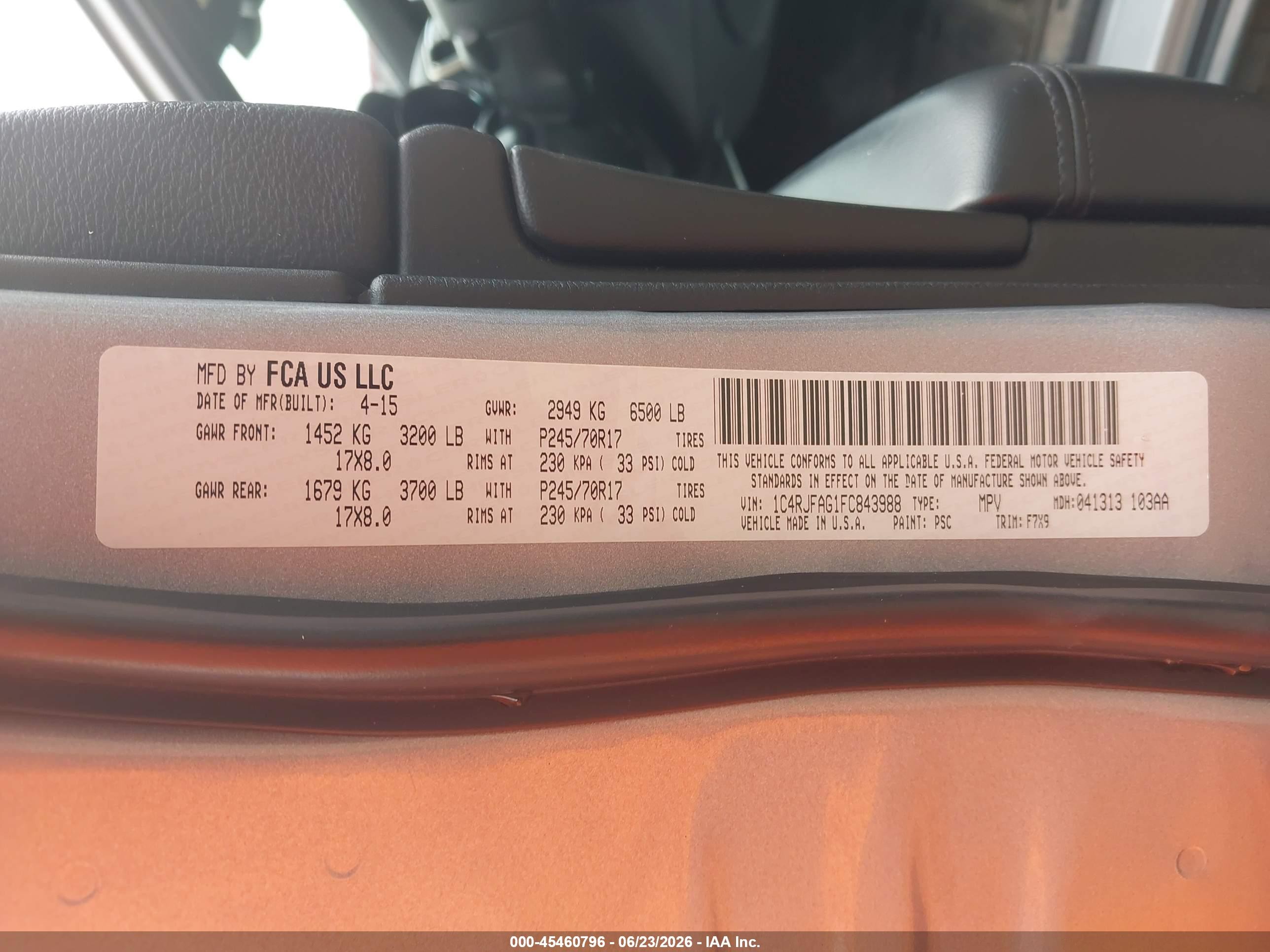 2015 Jeep Grand Cherokee Laredo Silver vin: 1C4RJFAG1FC843988