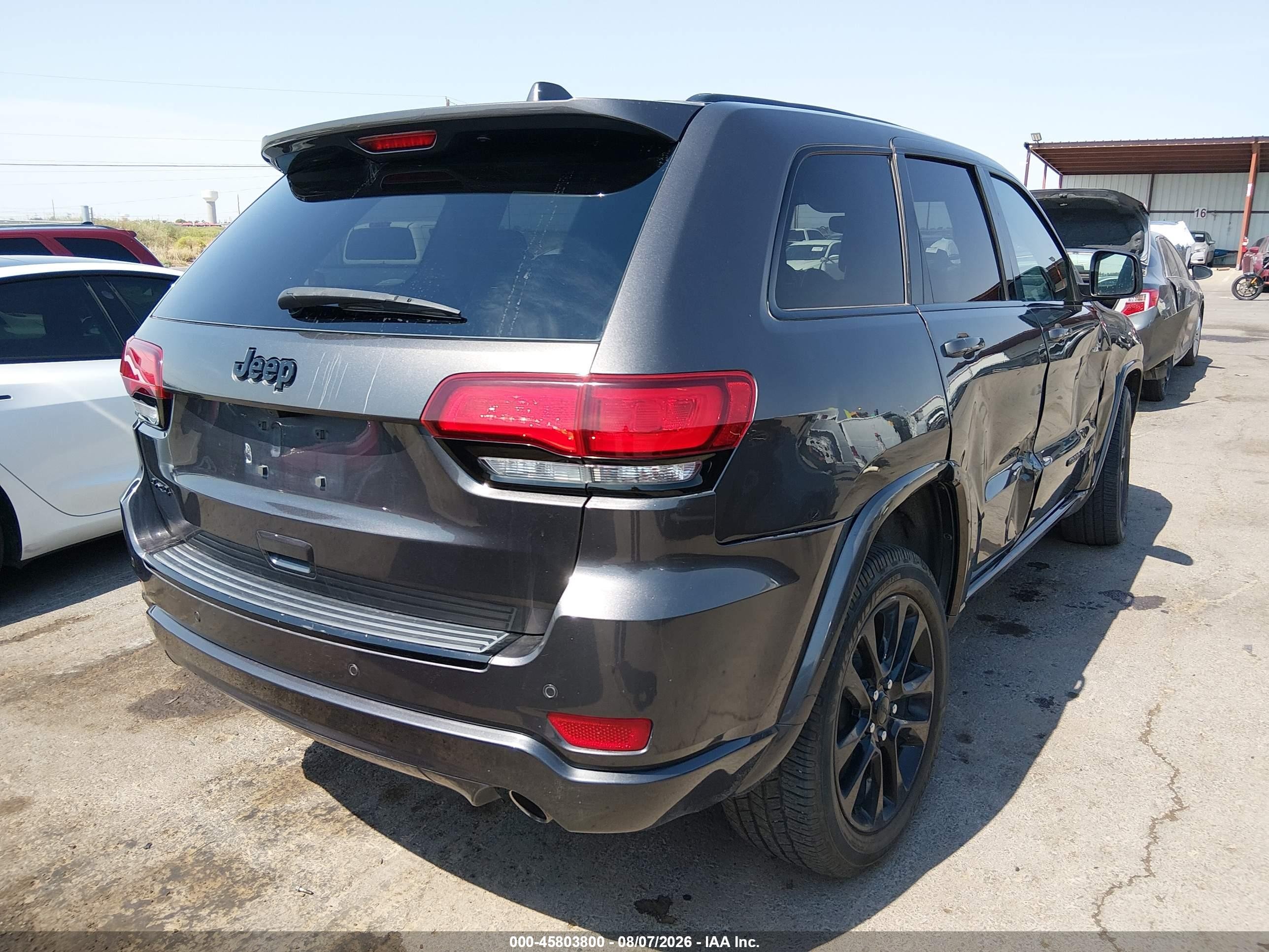 2018 Jeep Grand Cherokee Altitude 4x4 Gray vin: 1C4RJFAG1JC343452