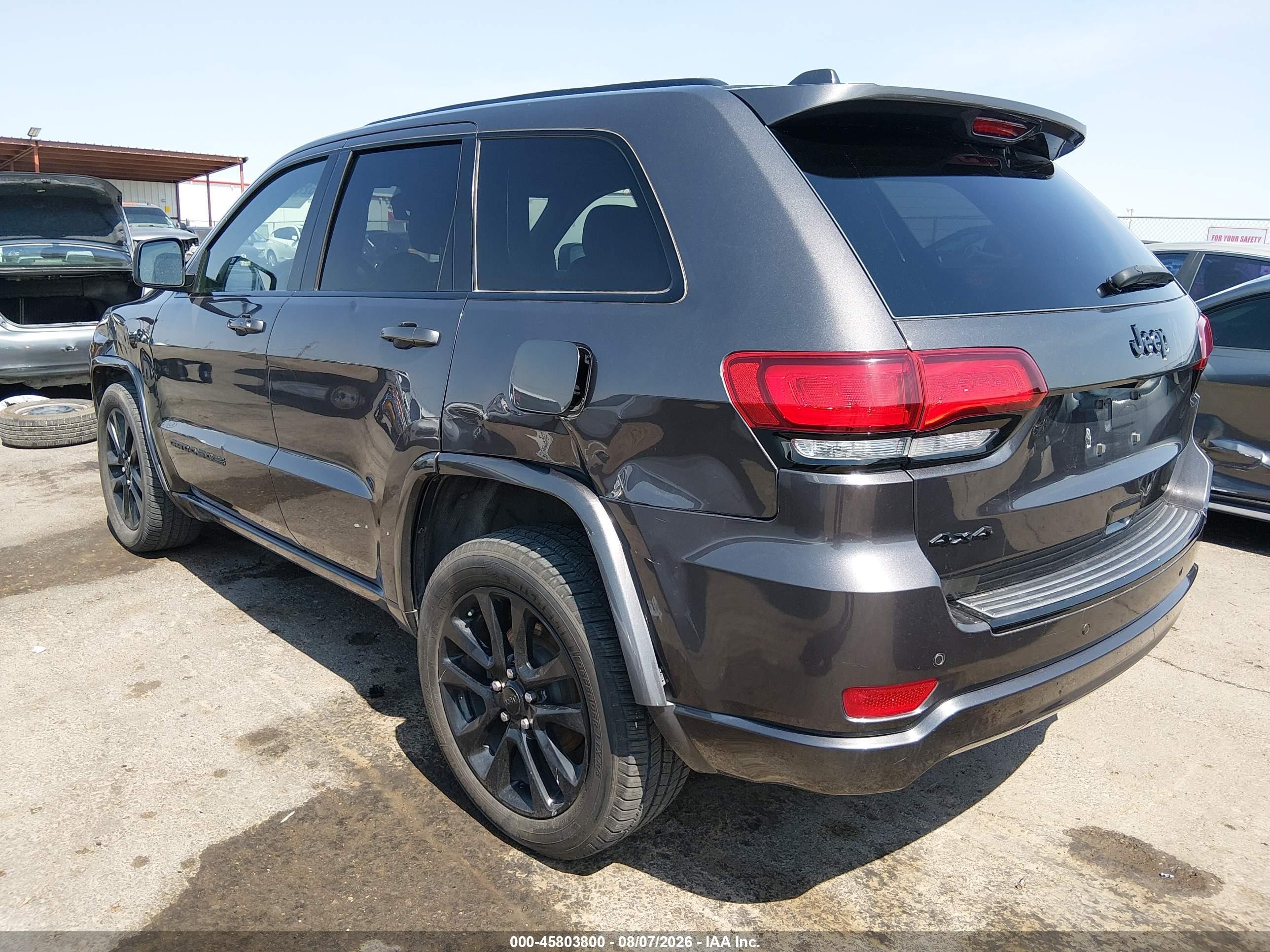 2018 Jeep Grand Cherokee Altitude 4x4 Gray vin: 1C4RJFAG1JC343452