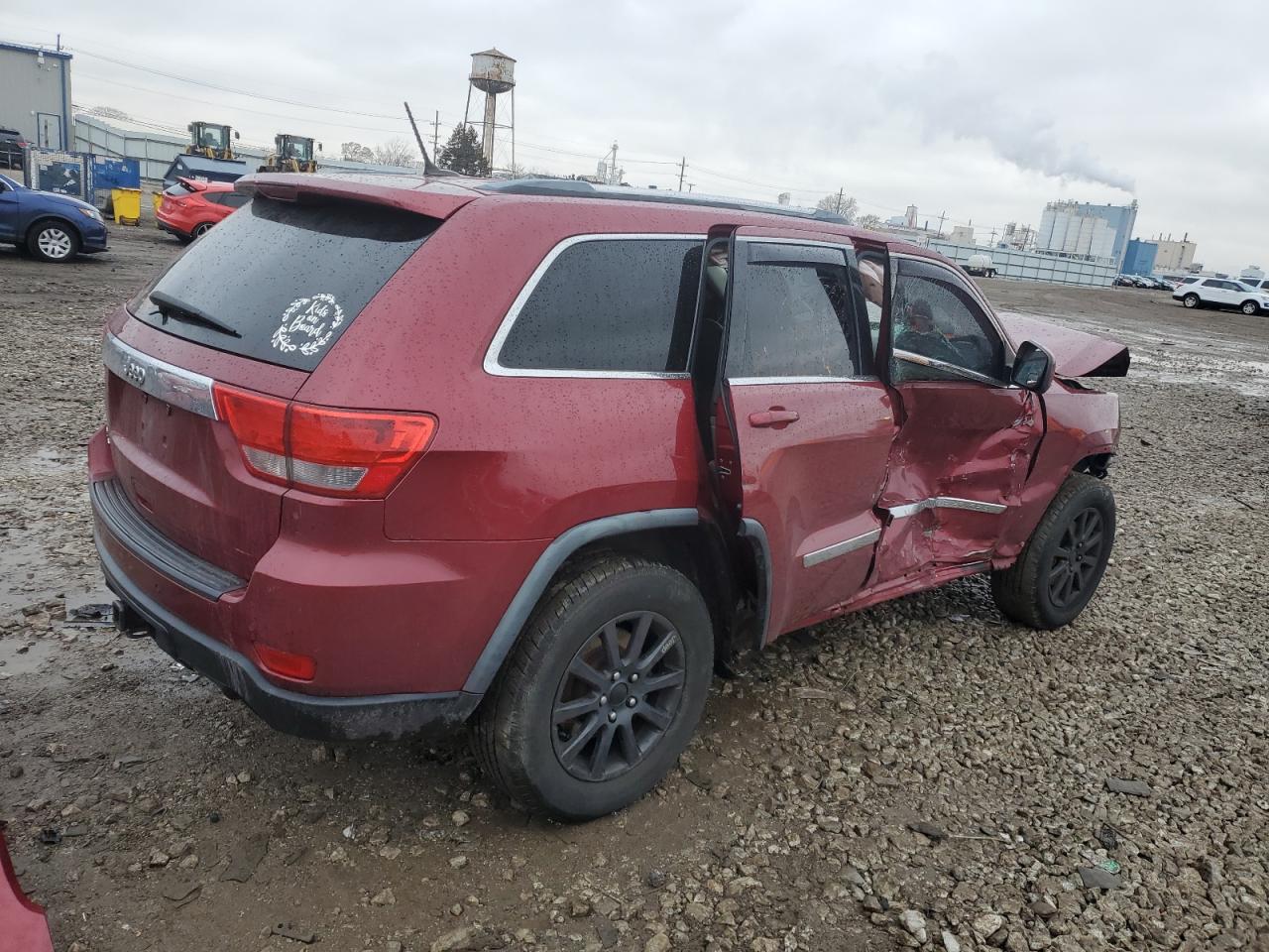 2012 Jeep Grand Cherokee Laredo Red vin: 1C4RJFAG2CC124342