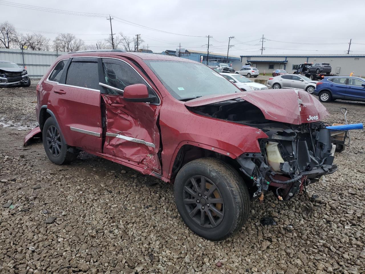 2012 Jeep Grand Cherokee Laredo Red vin: 1C4RJFAG2CC124342