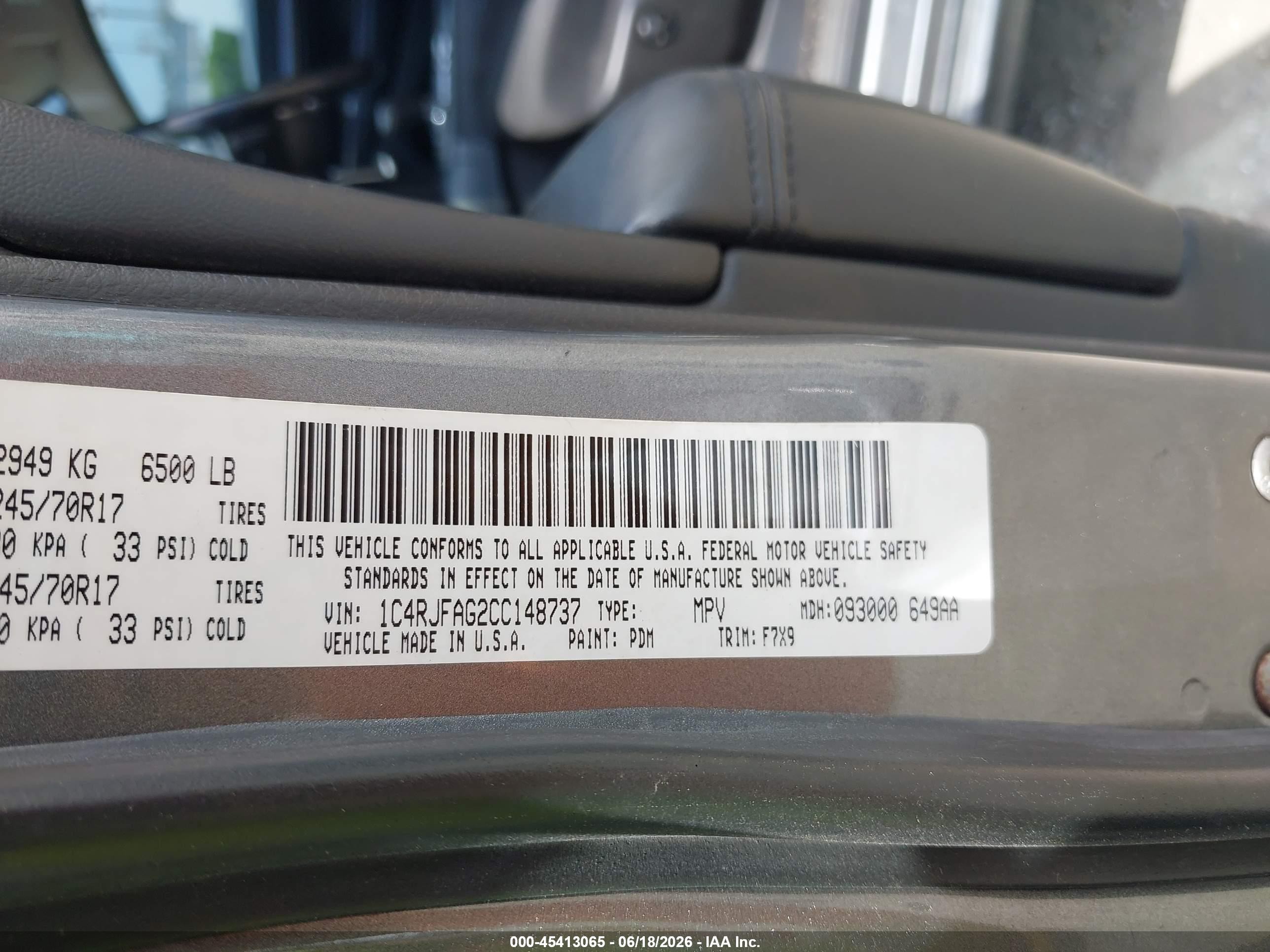 2012 Jeep Grand Cherokee Laredo Gray vin: 1C4RJFAG2CC148737