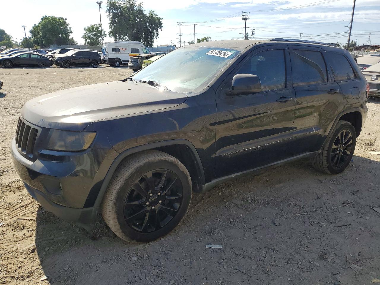 2012 Jeep Grand Cherokee Laredo Black vin: 1C4RJFAG2CC149063