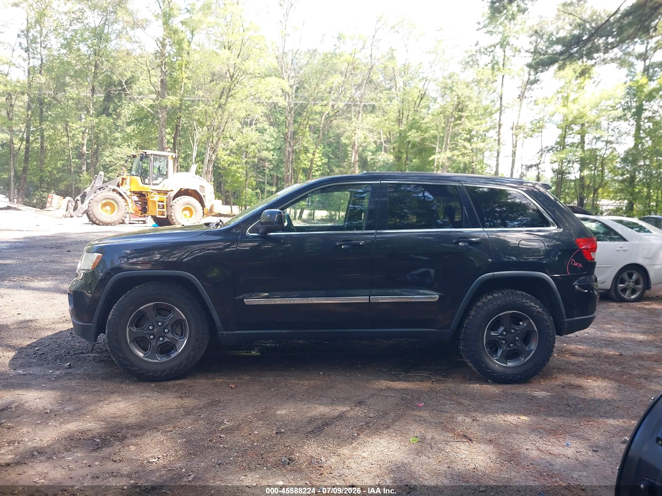 2012 Jeep Grand Cherokee Laredo Black vin: 1C4RJFAG2CC333273