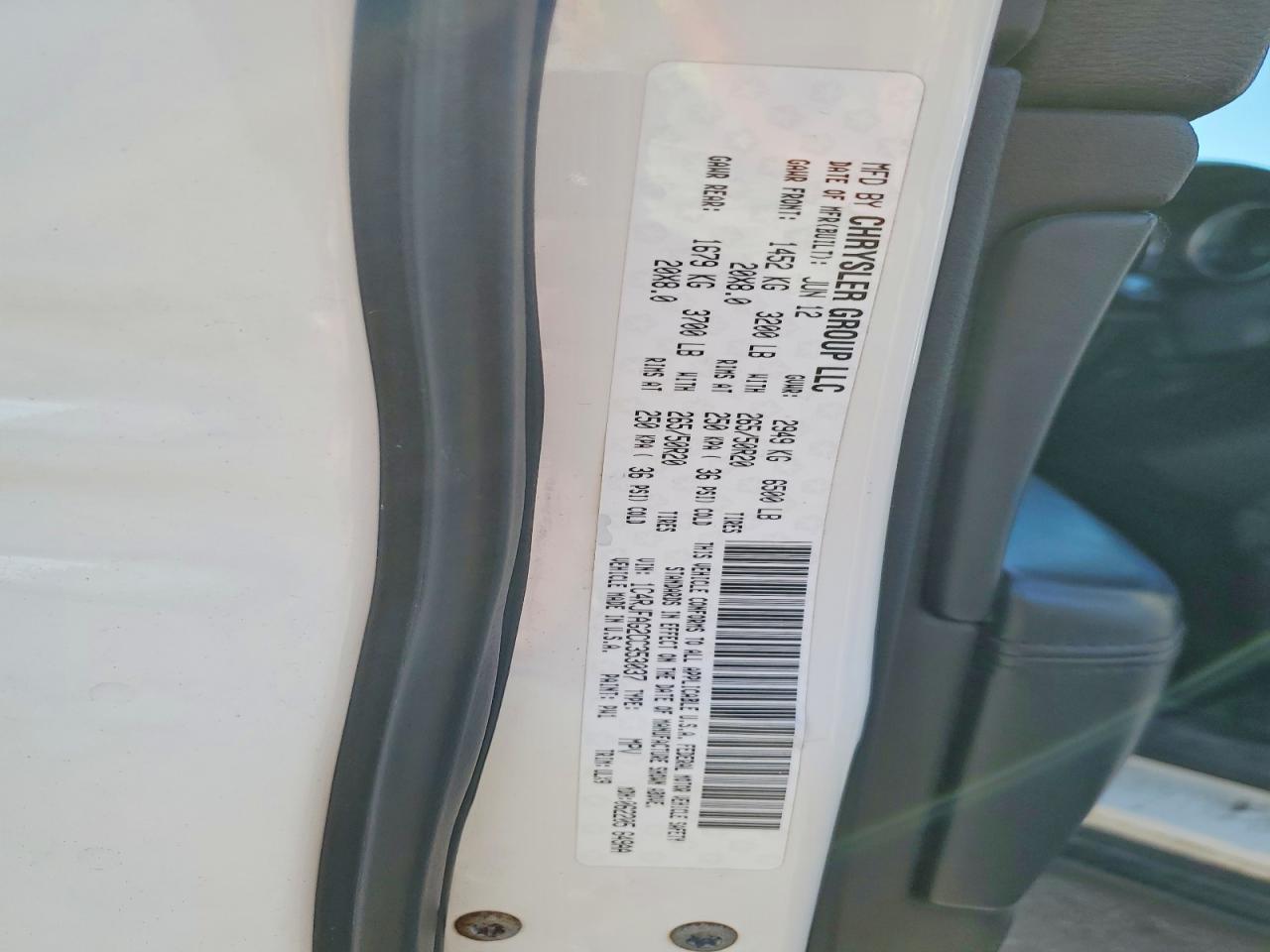 2012 Jeep Grand Cherokee Laredo White vin: 1C4RJFAG2CC353037