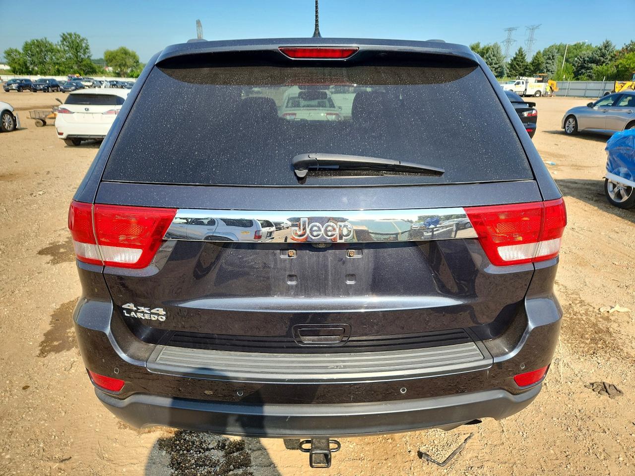 2013 Jeep Grand Cherokee Laredo Gray vin: 1C4RJFAG2DC502080