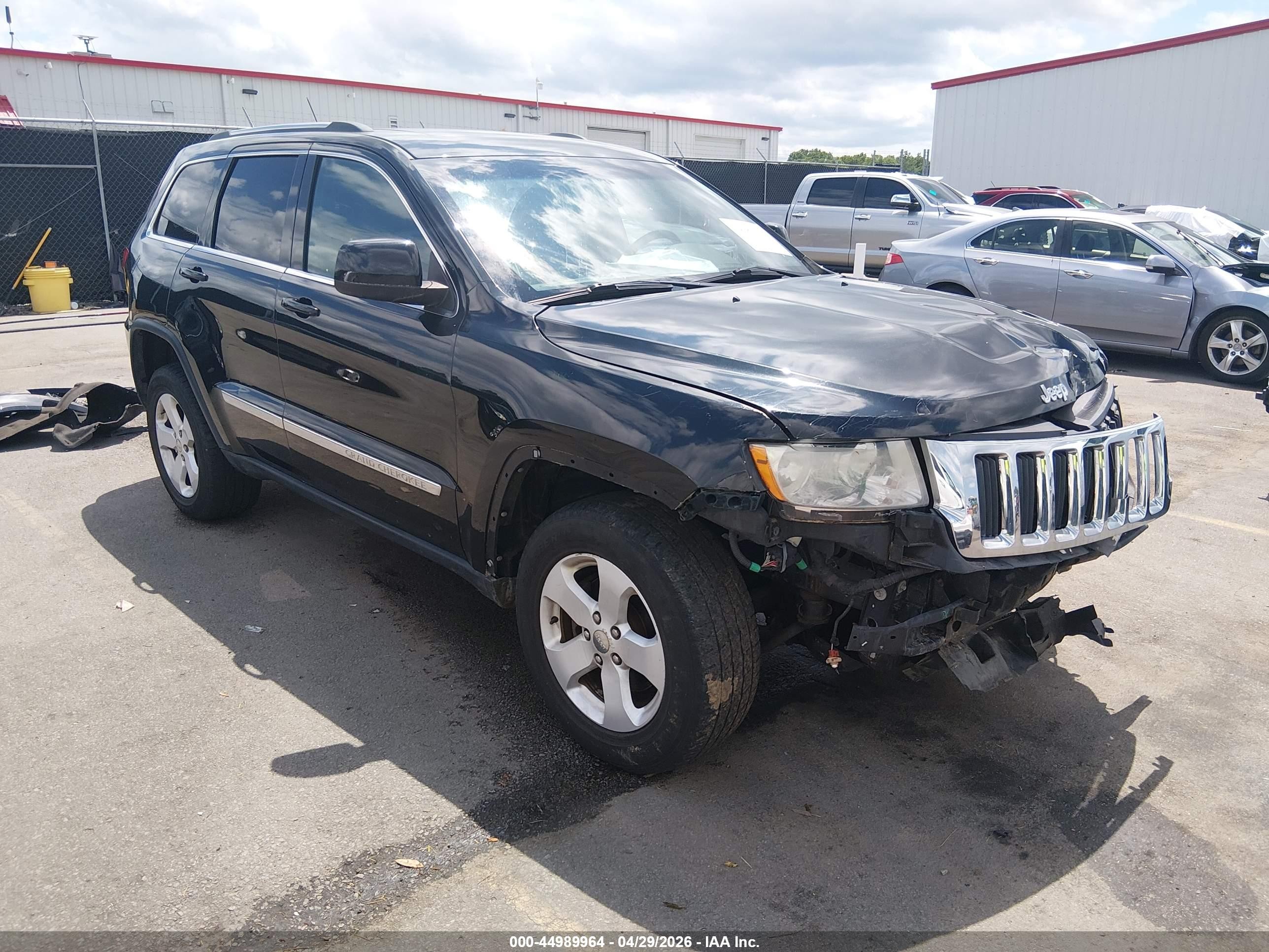 2013 Jeep Grand Cherokee Laredo Black vin: 1C4RJFAG2DC506968