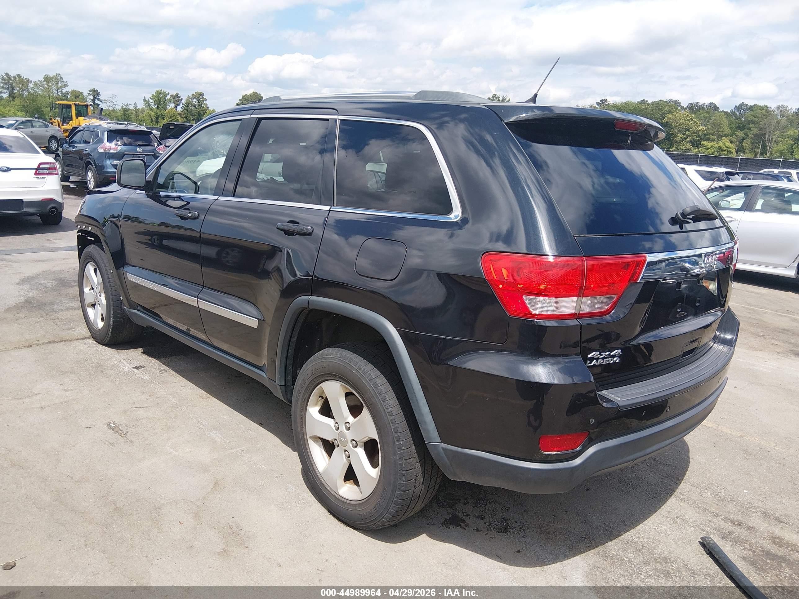 2013 Jeep Grand Cherokee Laredo Black vin: 1C4RJFAG2DC506968