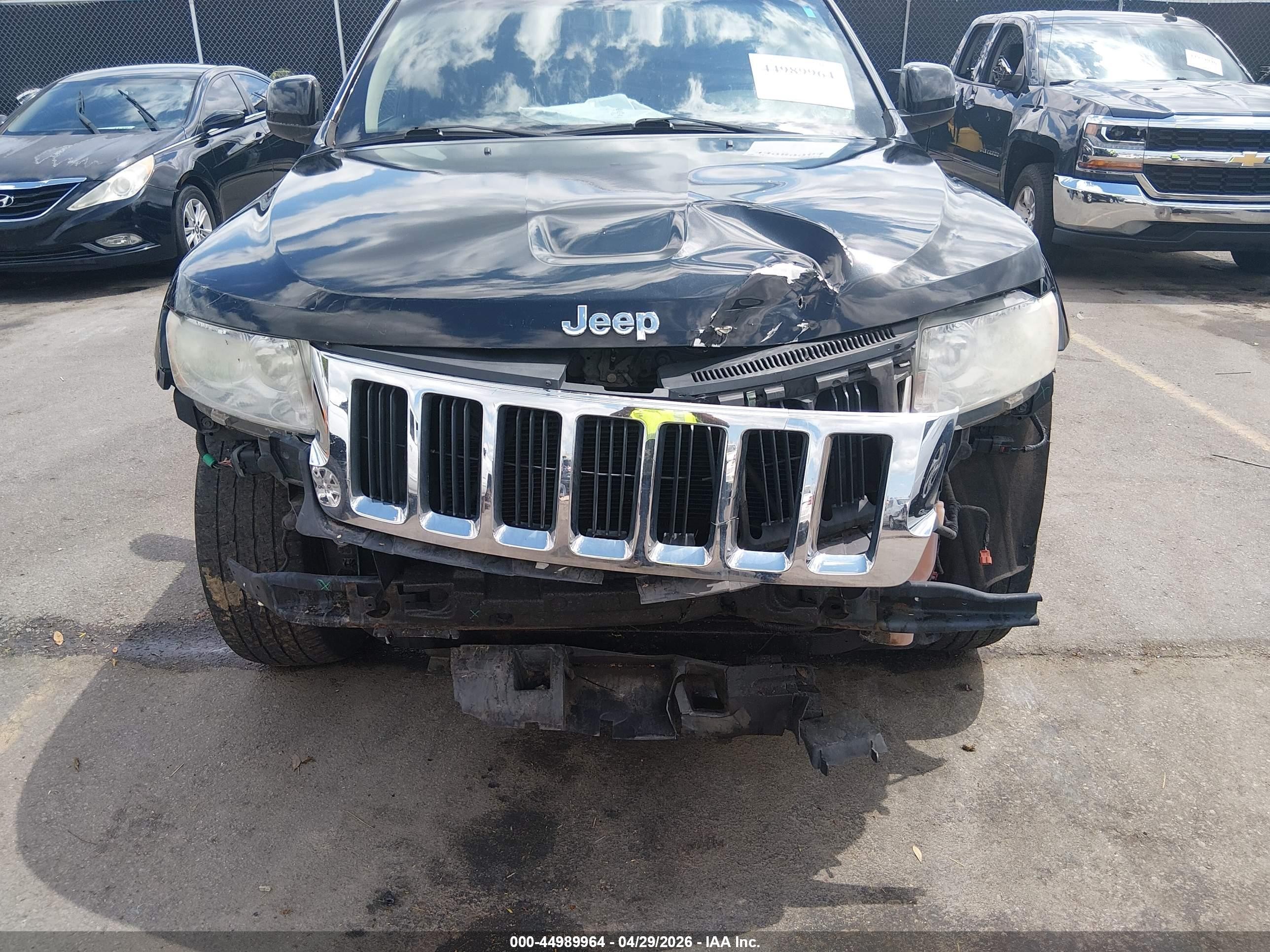 2013 Jeep Grand Cherokee Laredo Black vin: 1C4RJFAG2DC506968