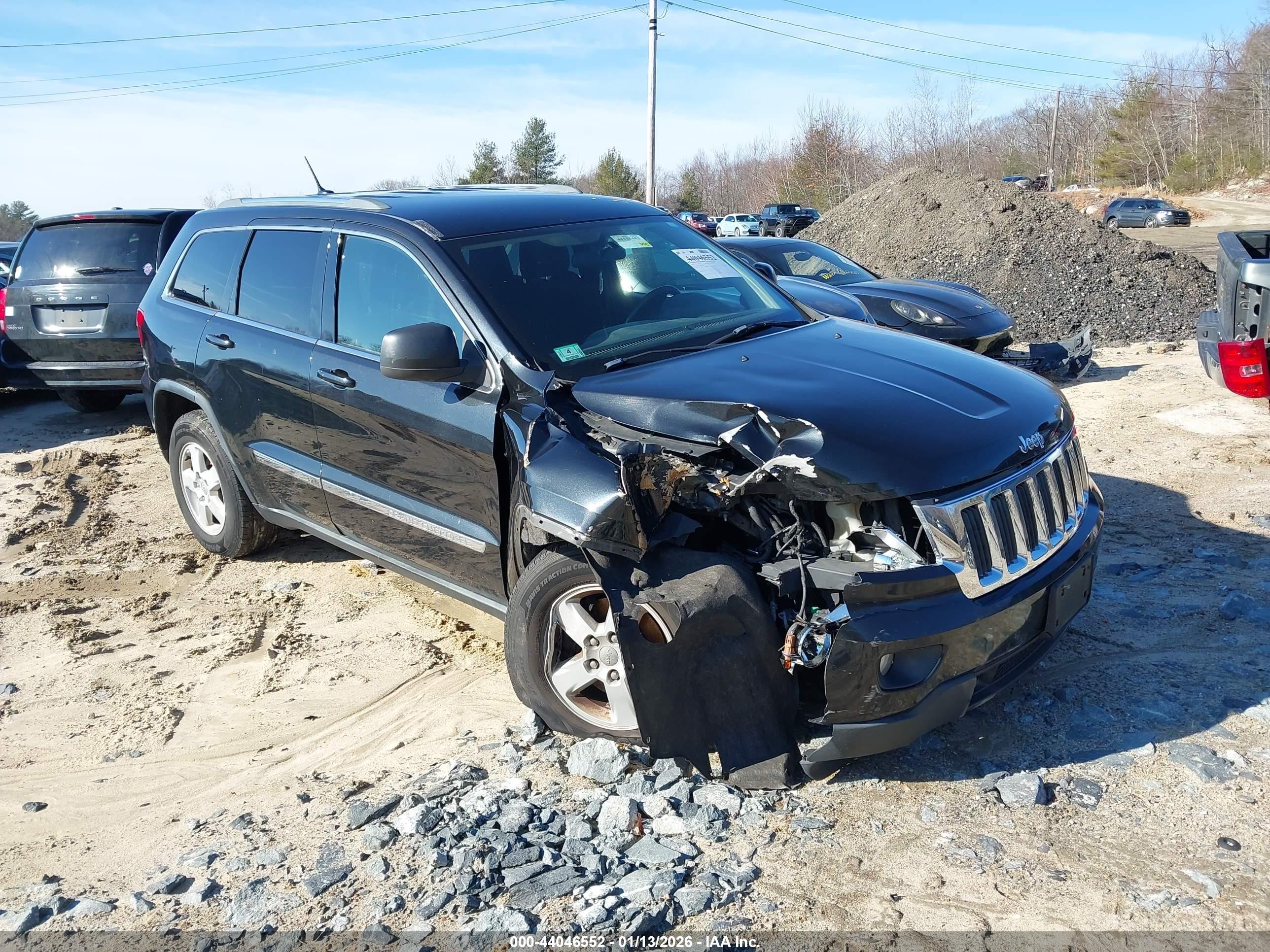 2013 Jeep Grand Cherokee Laredo Black vin: 1C4RJFAG2DC557564