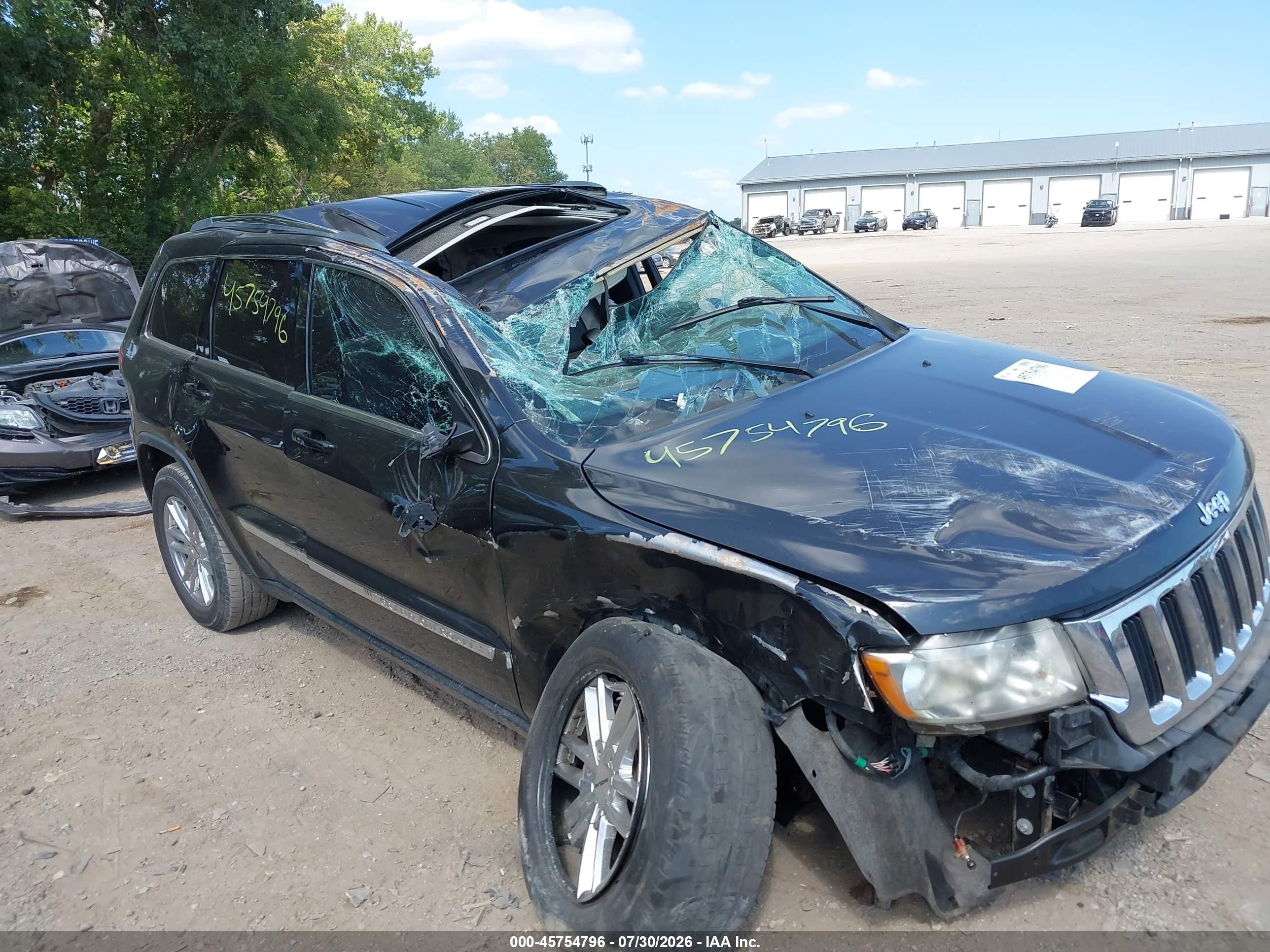2013 Jeep Grand Cherokee Laredo Black vin: 1C4RJFAG2DC560738