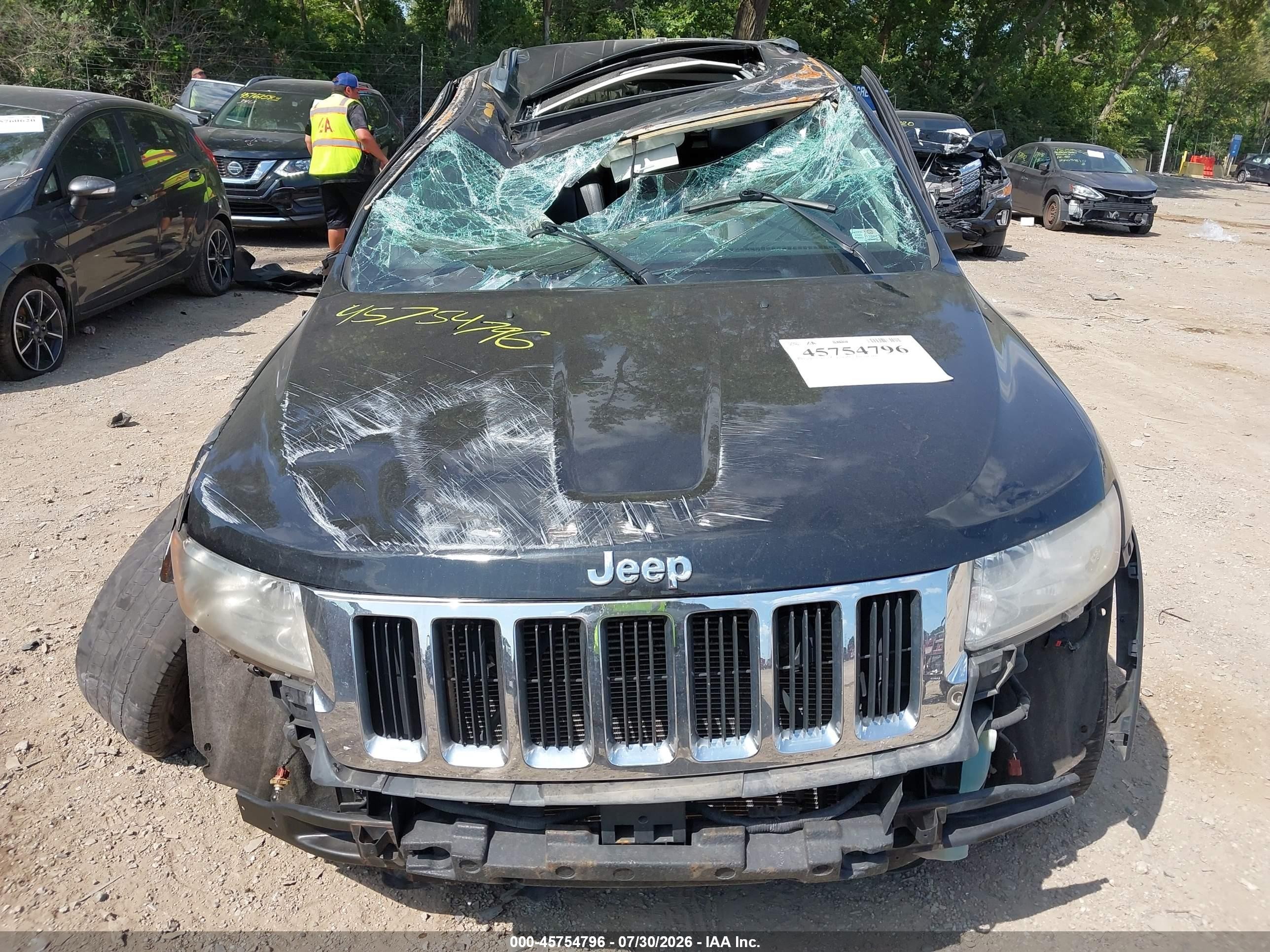 2013 Jeep Grand Cherokee Laredo Black vin: 1C4RJFAG2DC560738