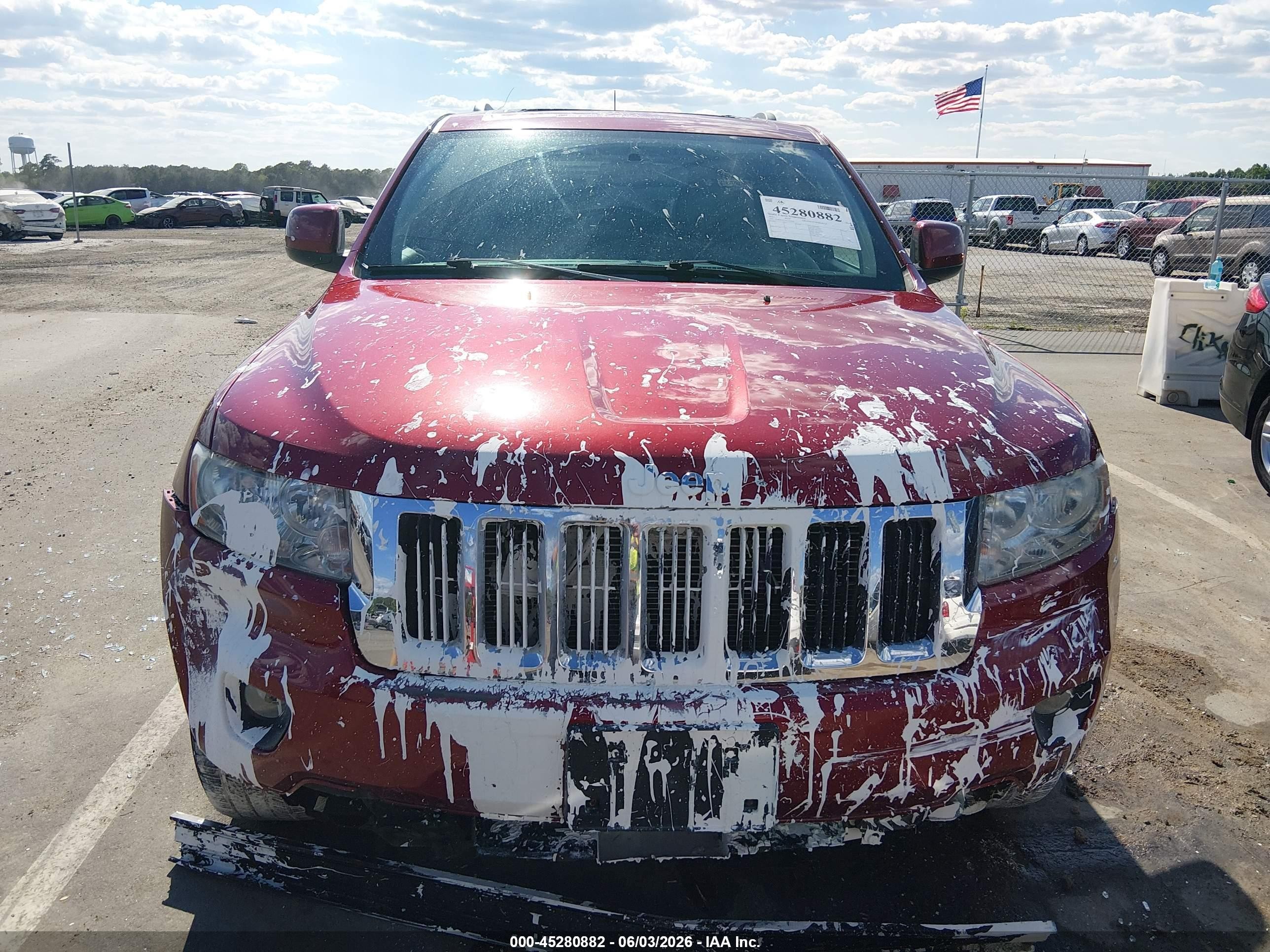 2013 Jeep Grand Cherokee Laredo Red vin: 1C4RJFAG2DC594596