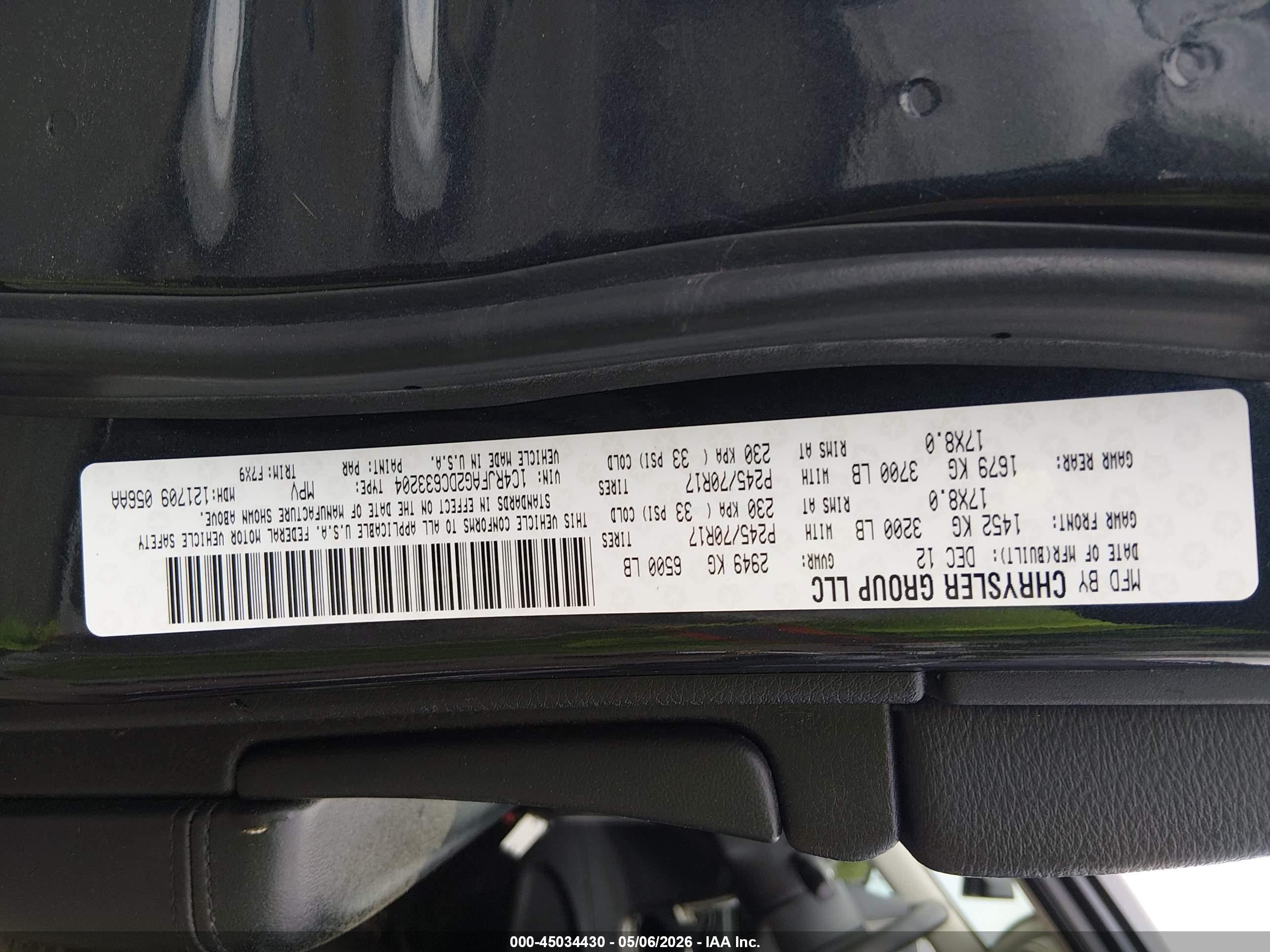 2013 Jeep Grand Cherokee Laredo Black vin: 1C4RJFAG2DC633204