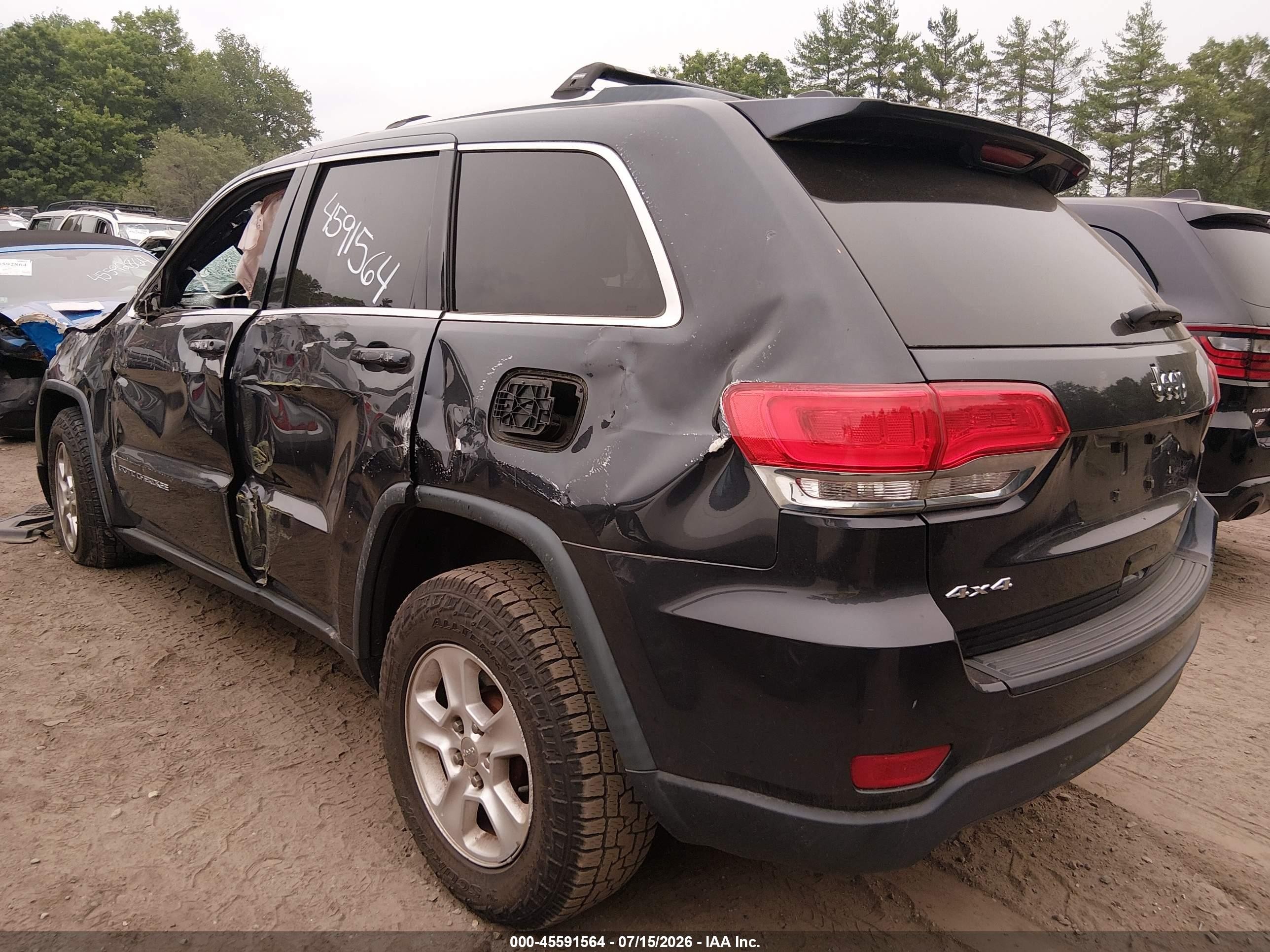 2014 Jeep Grand Cherokee Laredo Gray vin: 1C4RJFAG2EC128457