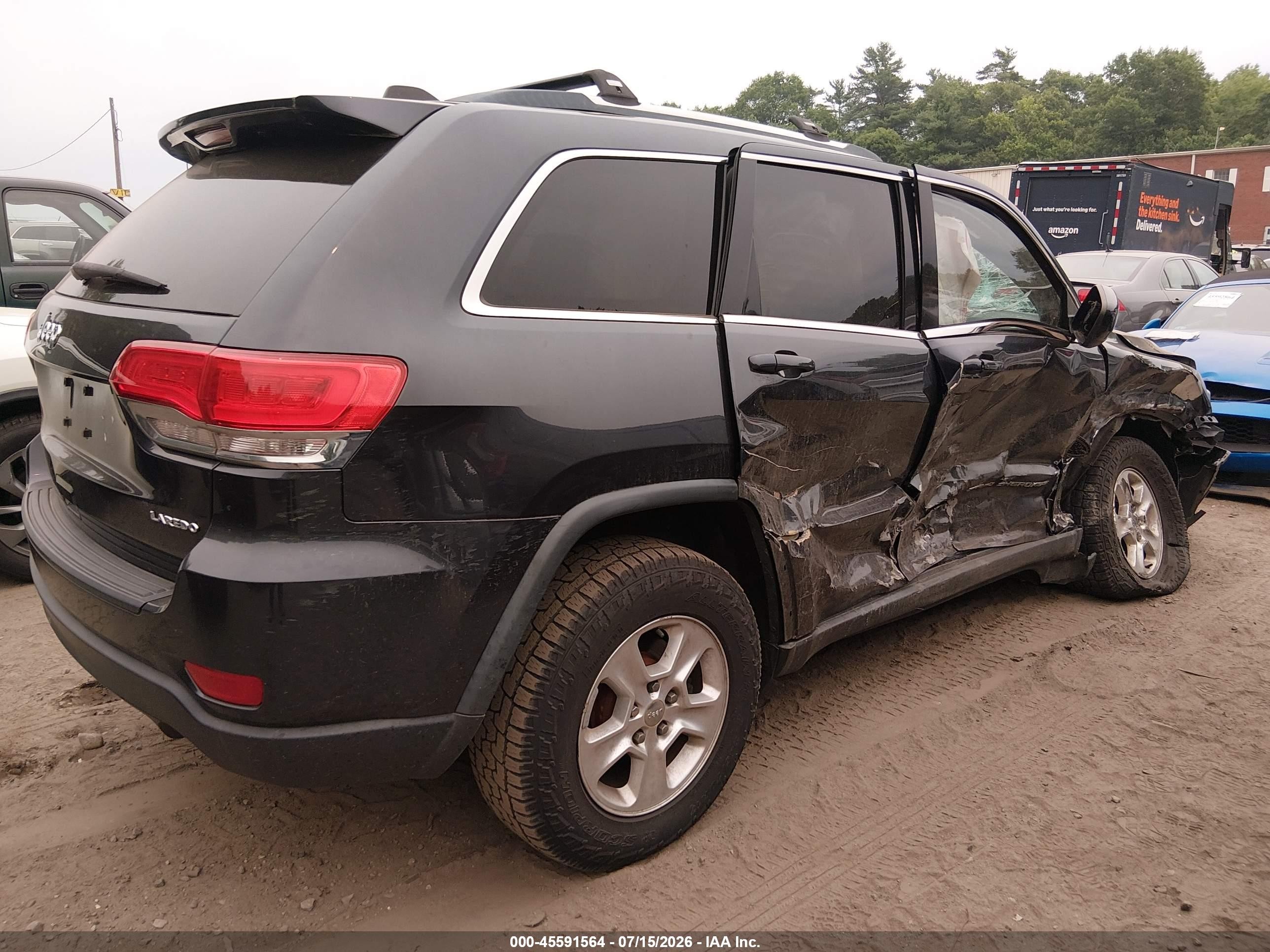 2014 Jeep Grand Cherokee Laredo Gray vin: 1C4RJFAG2EC128457