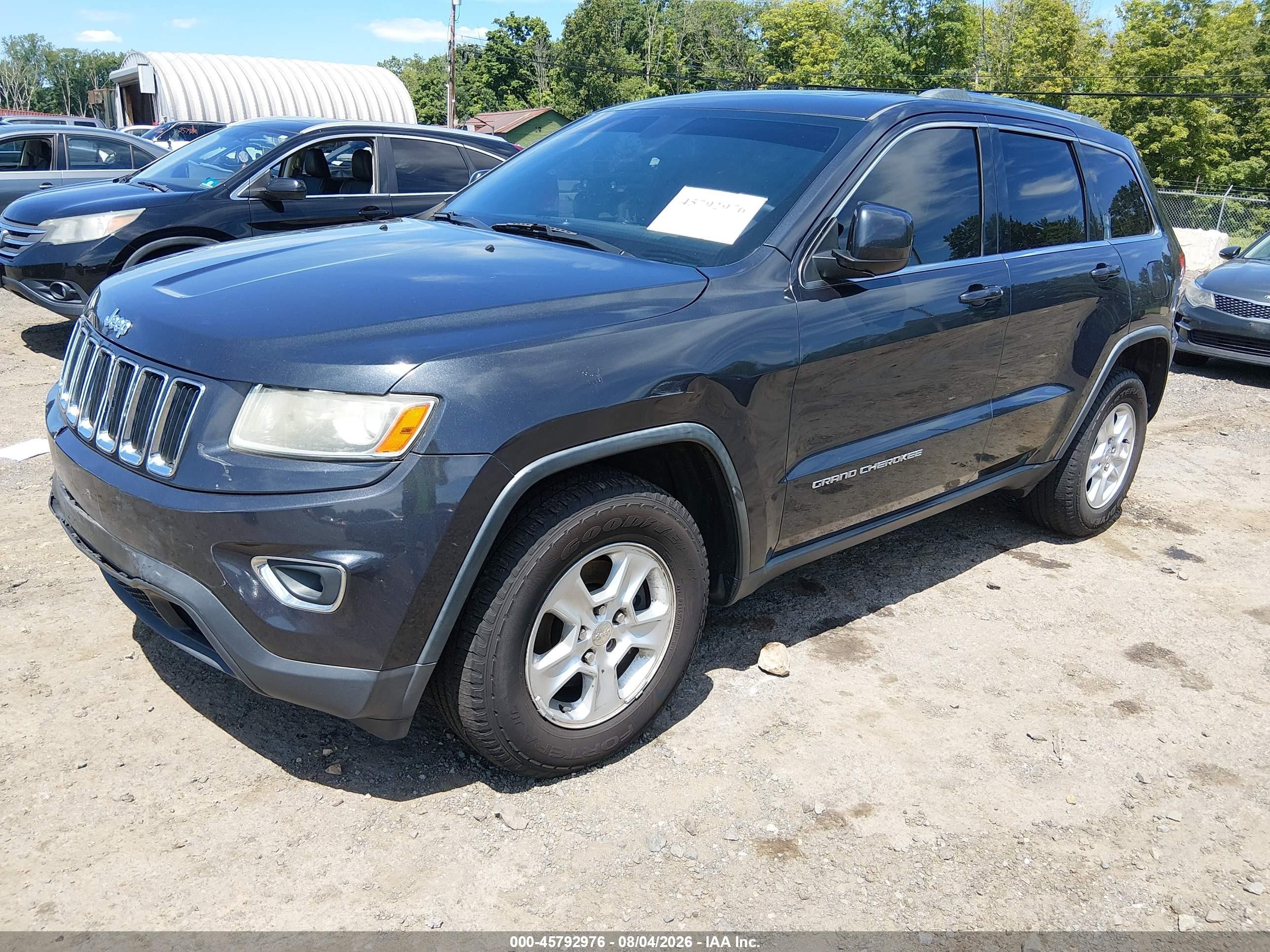 2014 Jeep Grand Cherokee Laredo Black vin: 1C4RJFAG2EC132377
